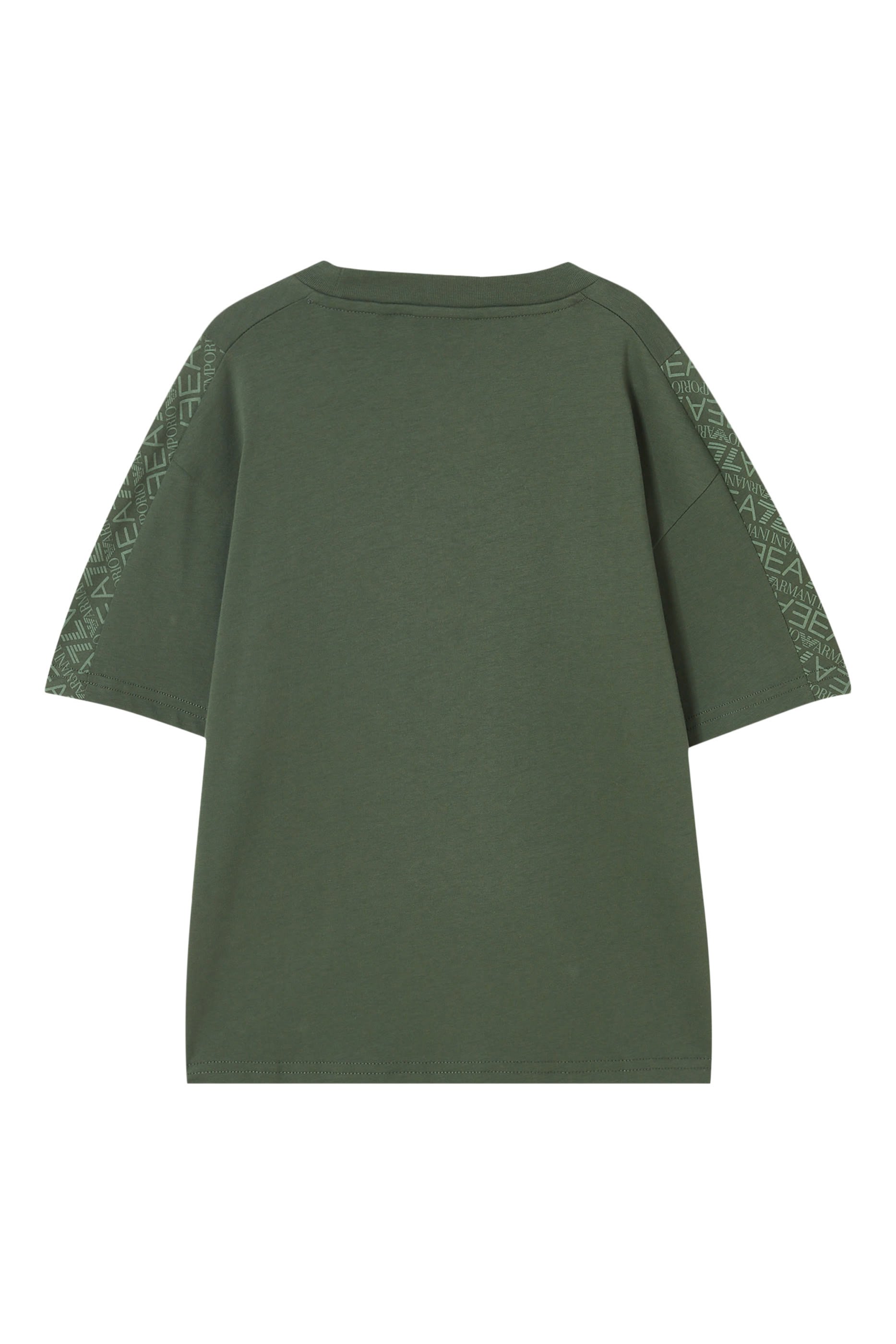 Kids EA7 Monogram Logo T-Shirt