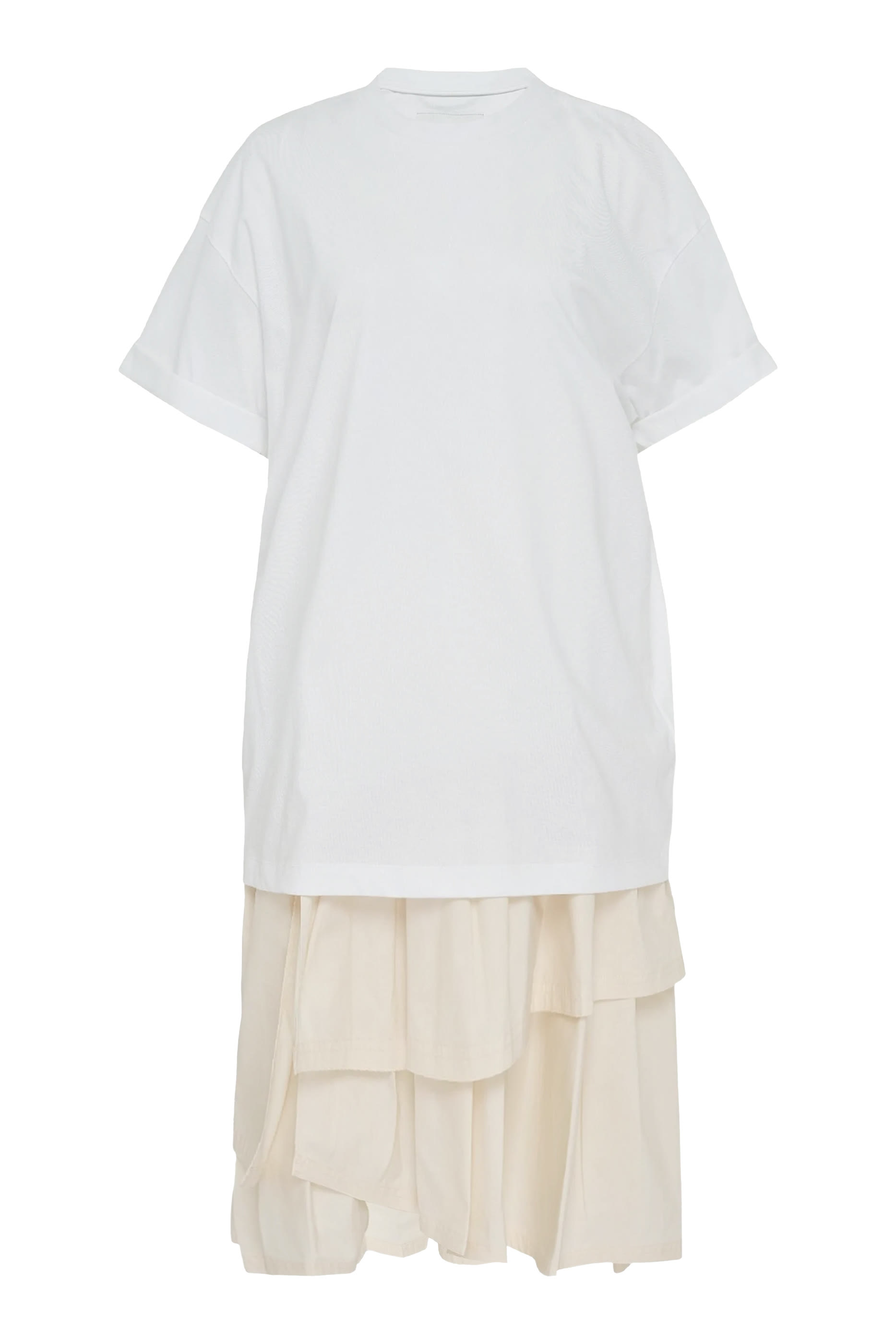 Oversize T-Shirt Combo Dress with Skirt