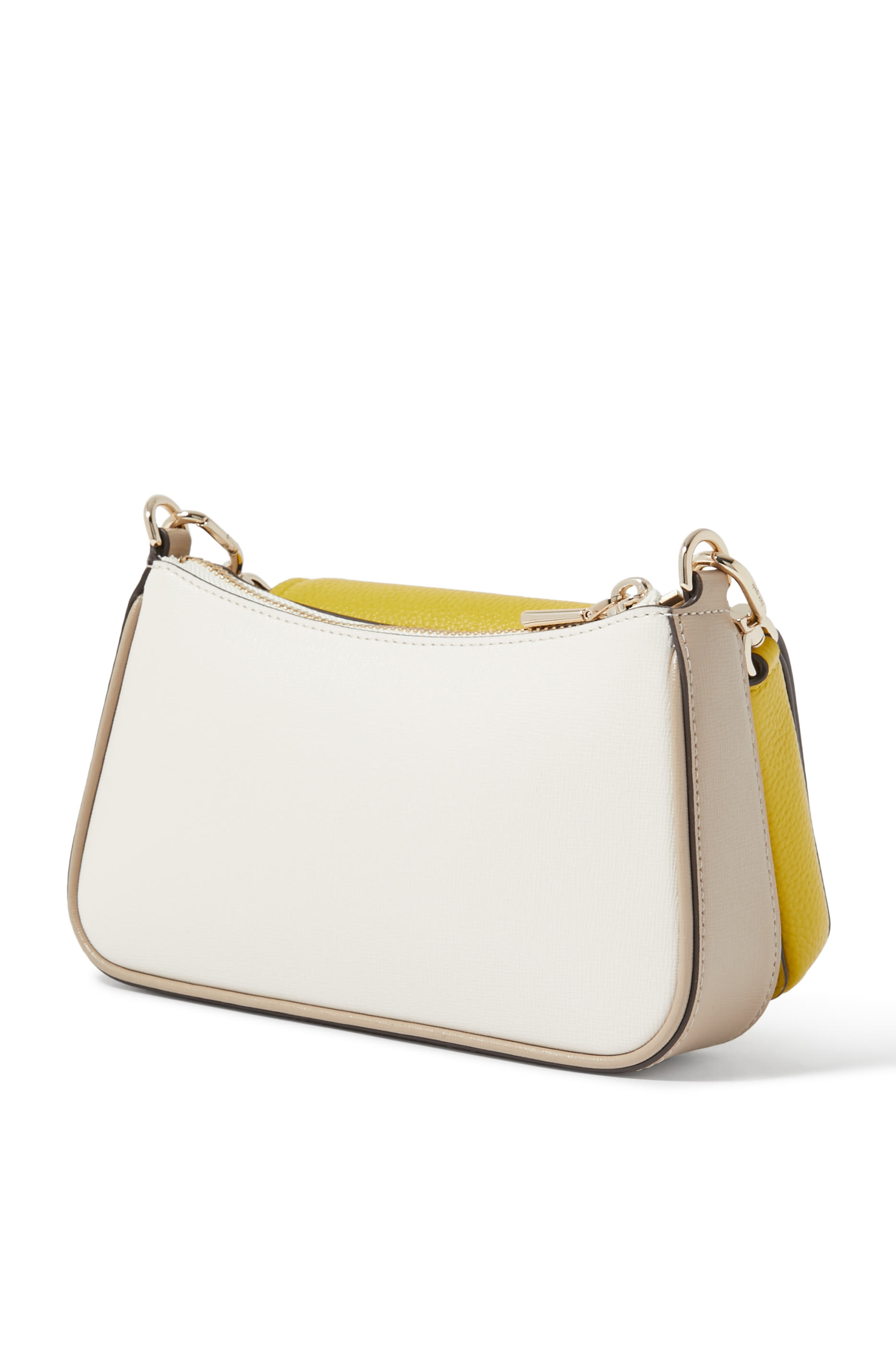 Double Up Leather Crossbody Bag