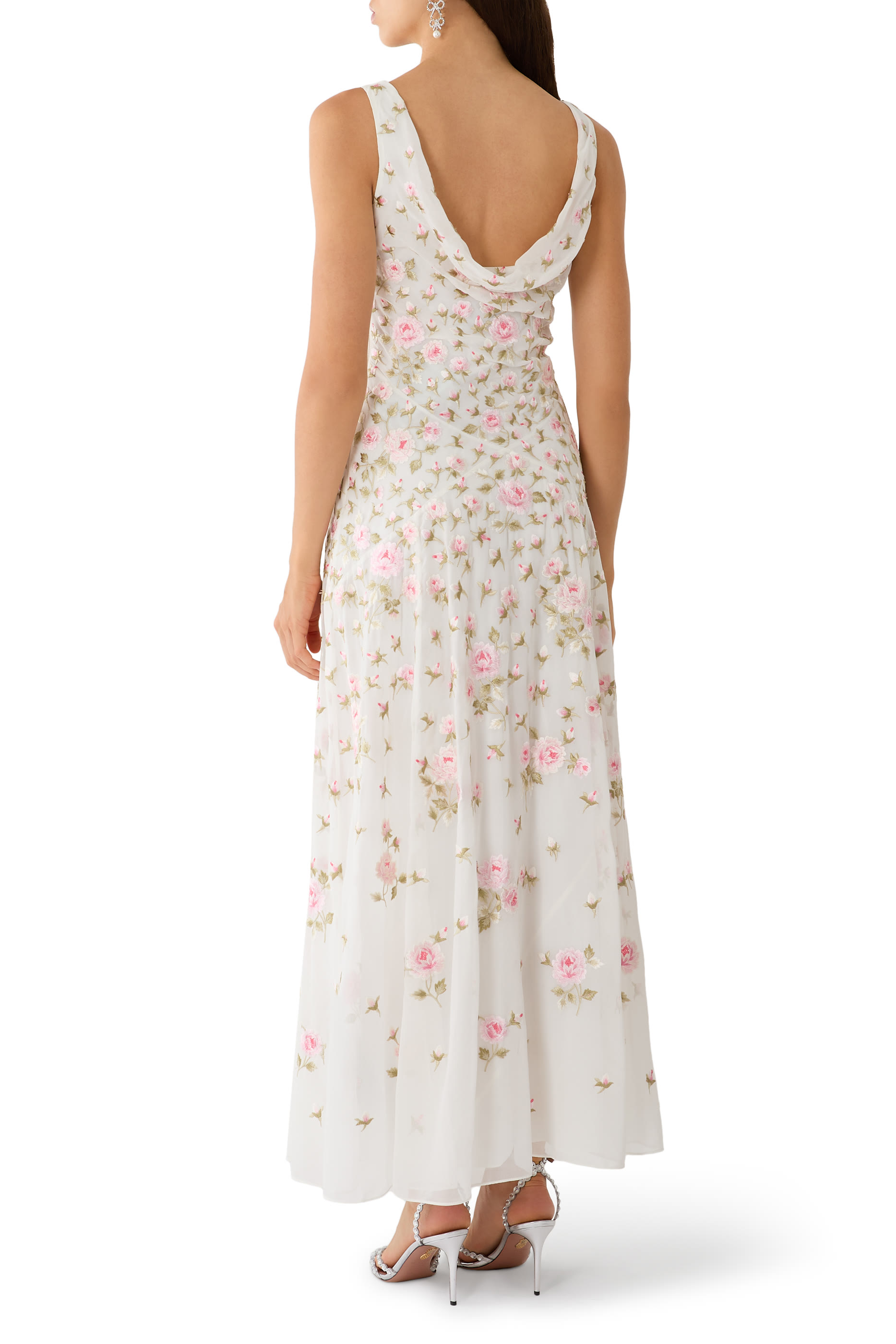 Rose Bloom Georgette Gown