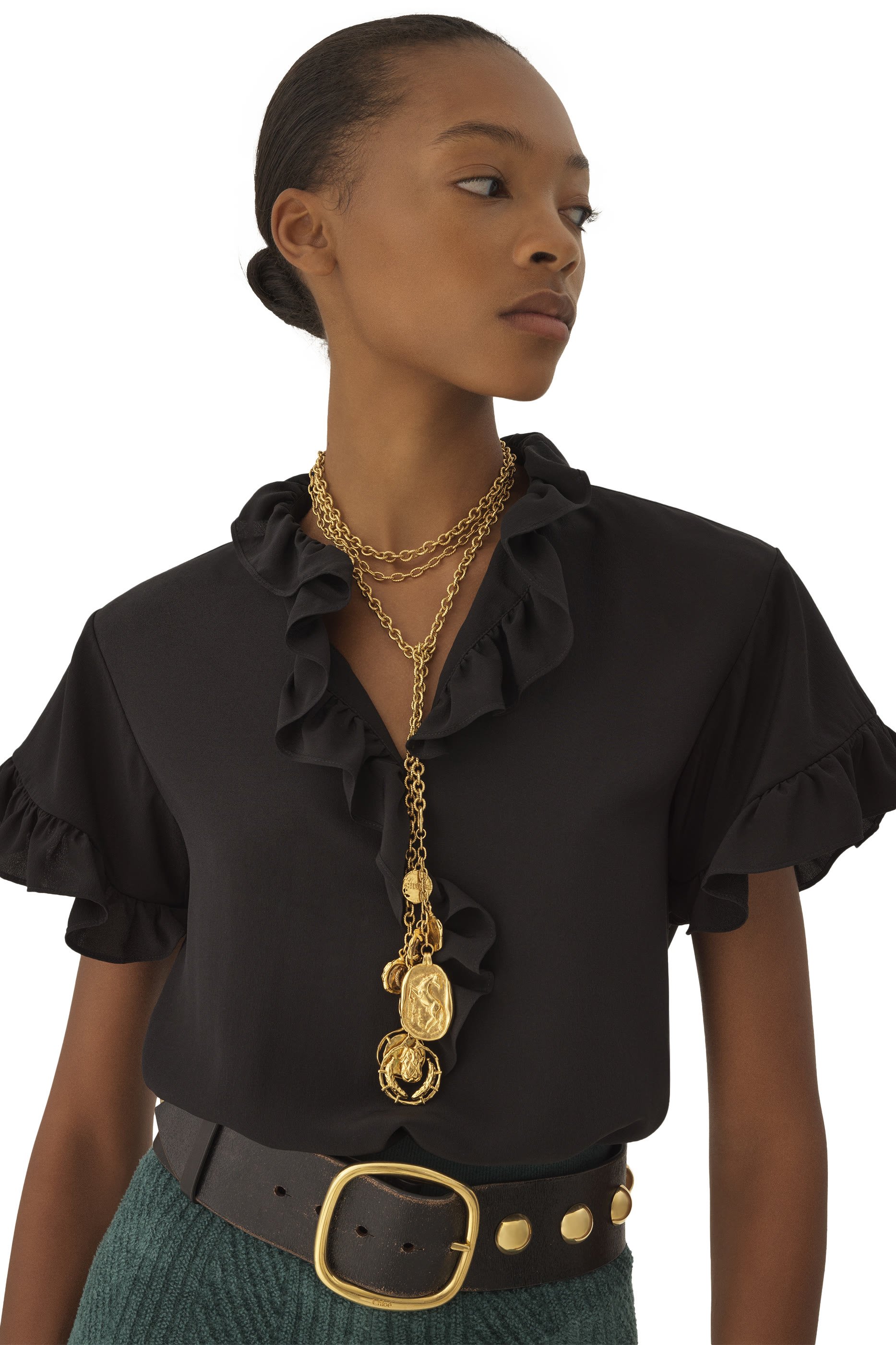 Short Sleeves Ruffle Top