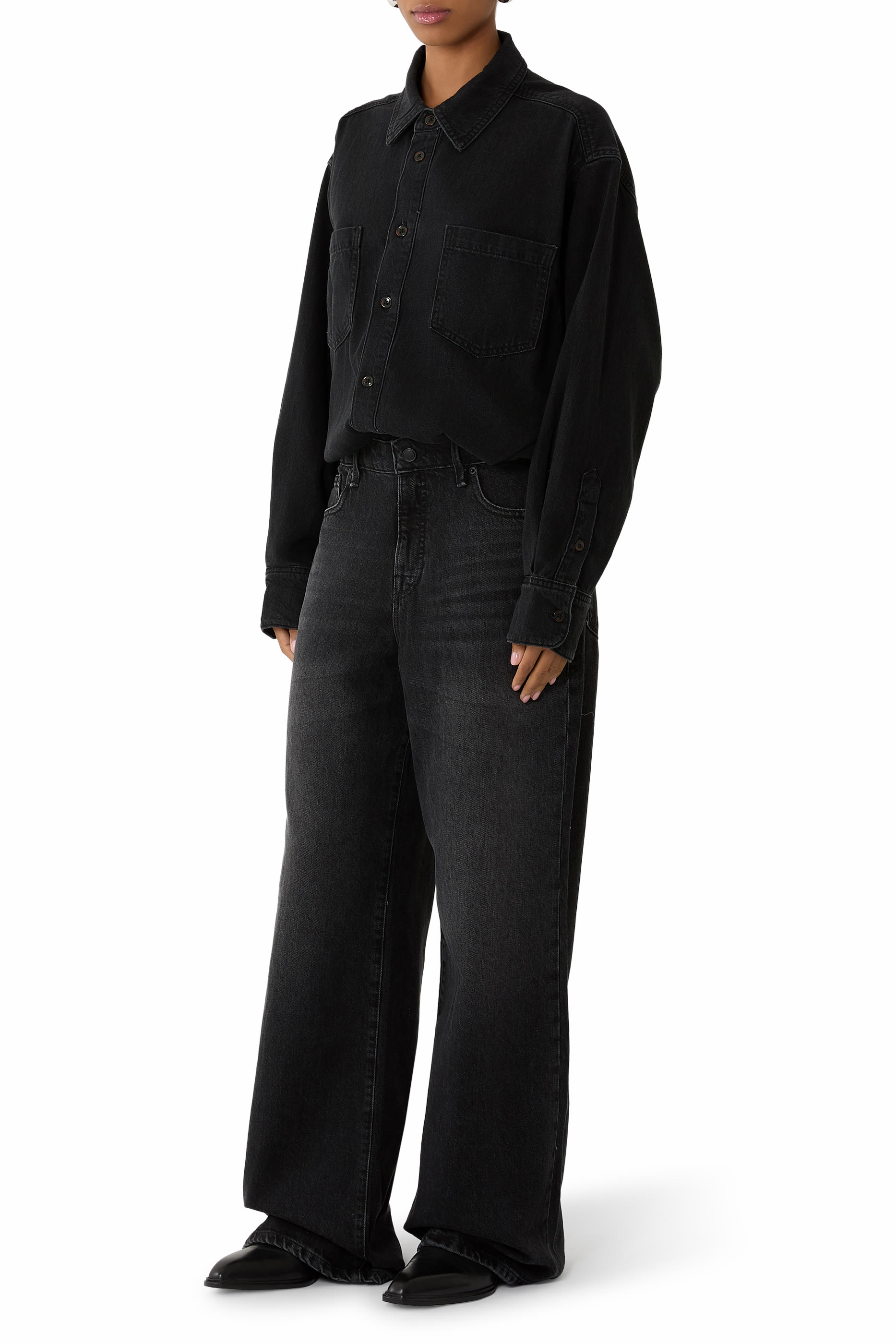 Denim Shirt Jumpsuit 