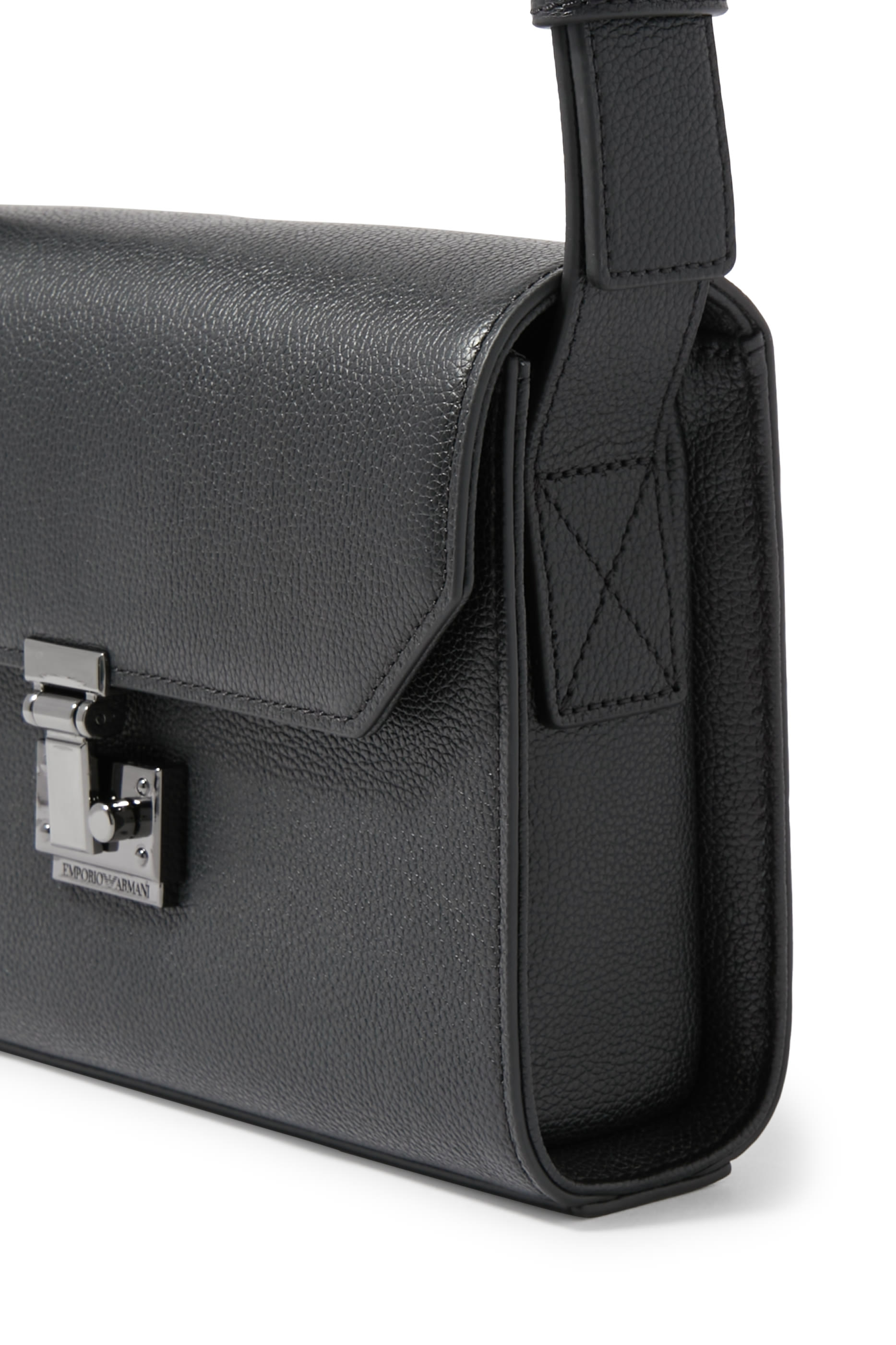 Logo Leather Crossbody Bag