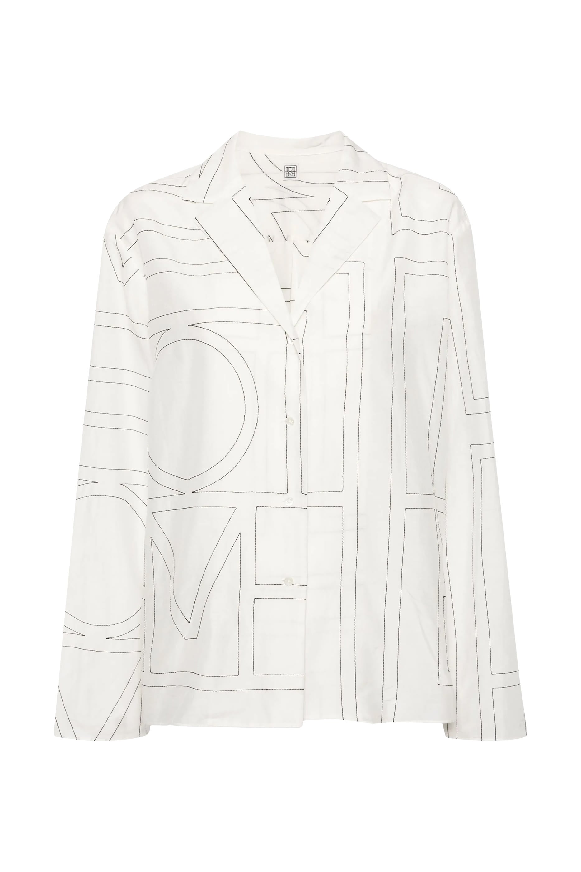  Monogram Cotton-Blend Pajama Top