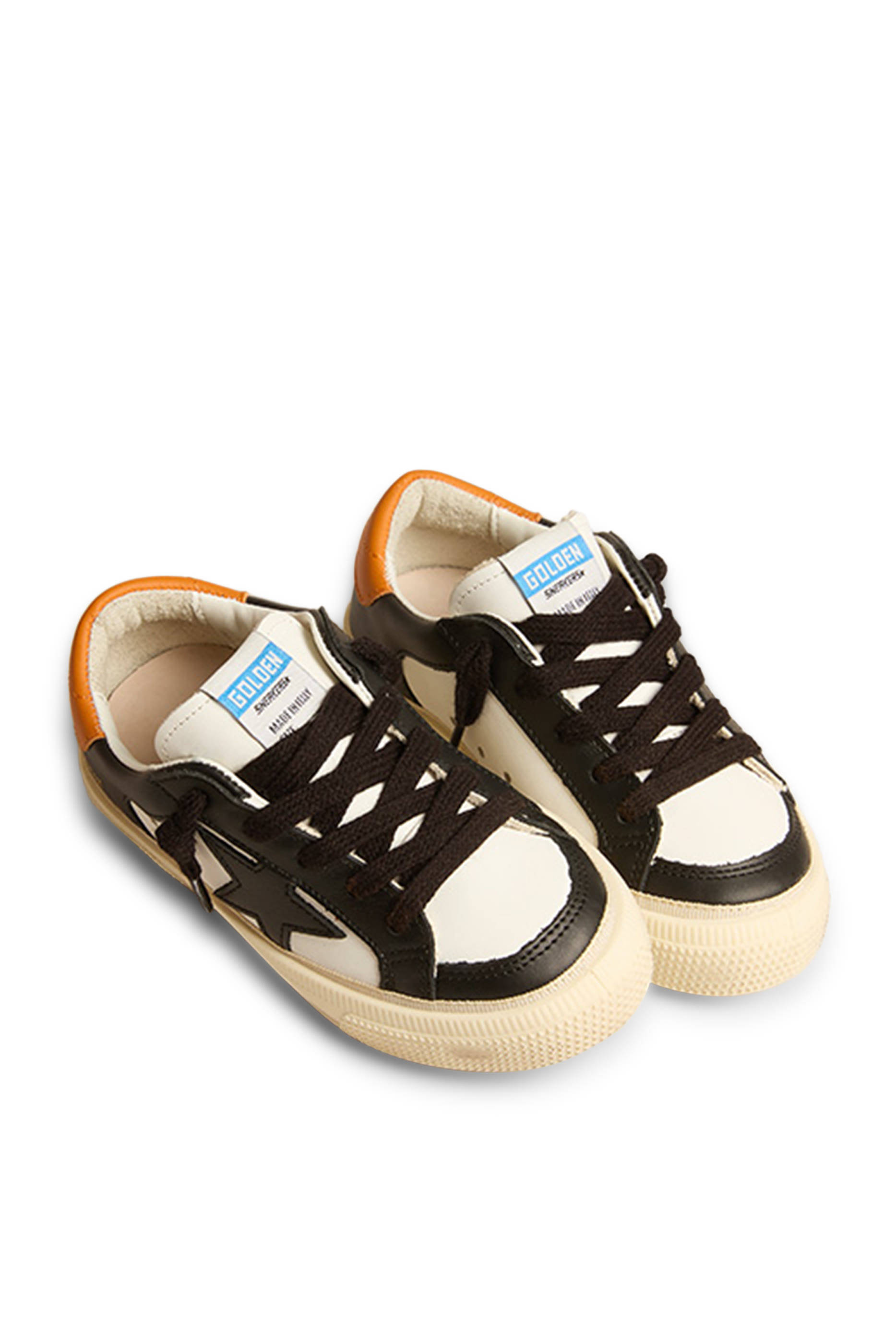 May Star-Patch Leather Sneakers