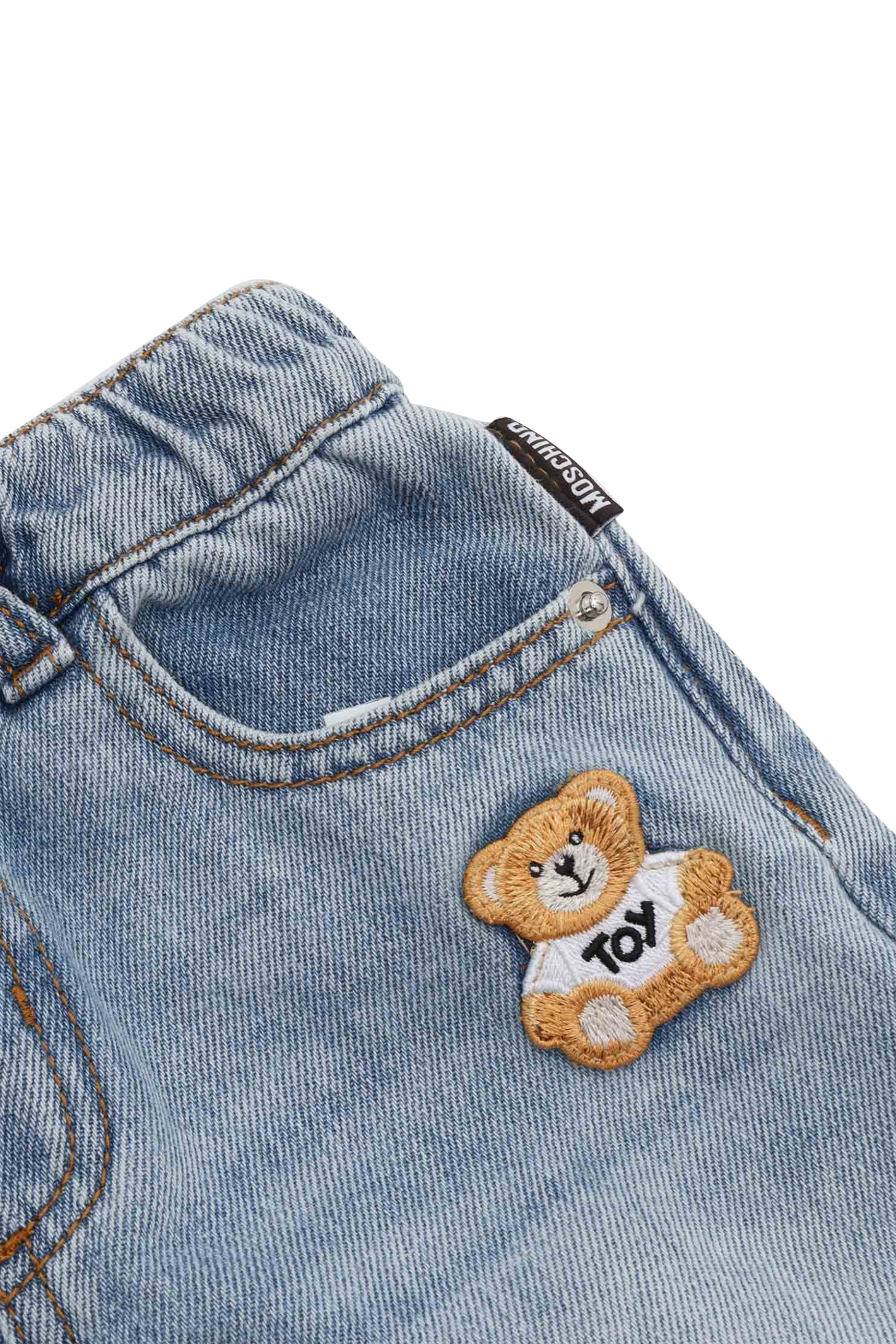 Kids Teddy Denim Straight Leg Pants