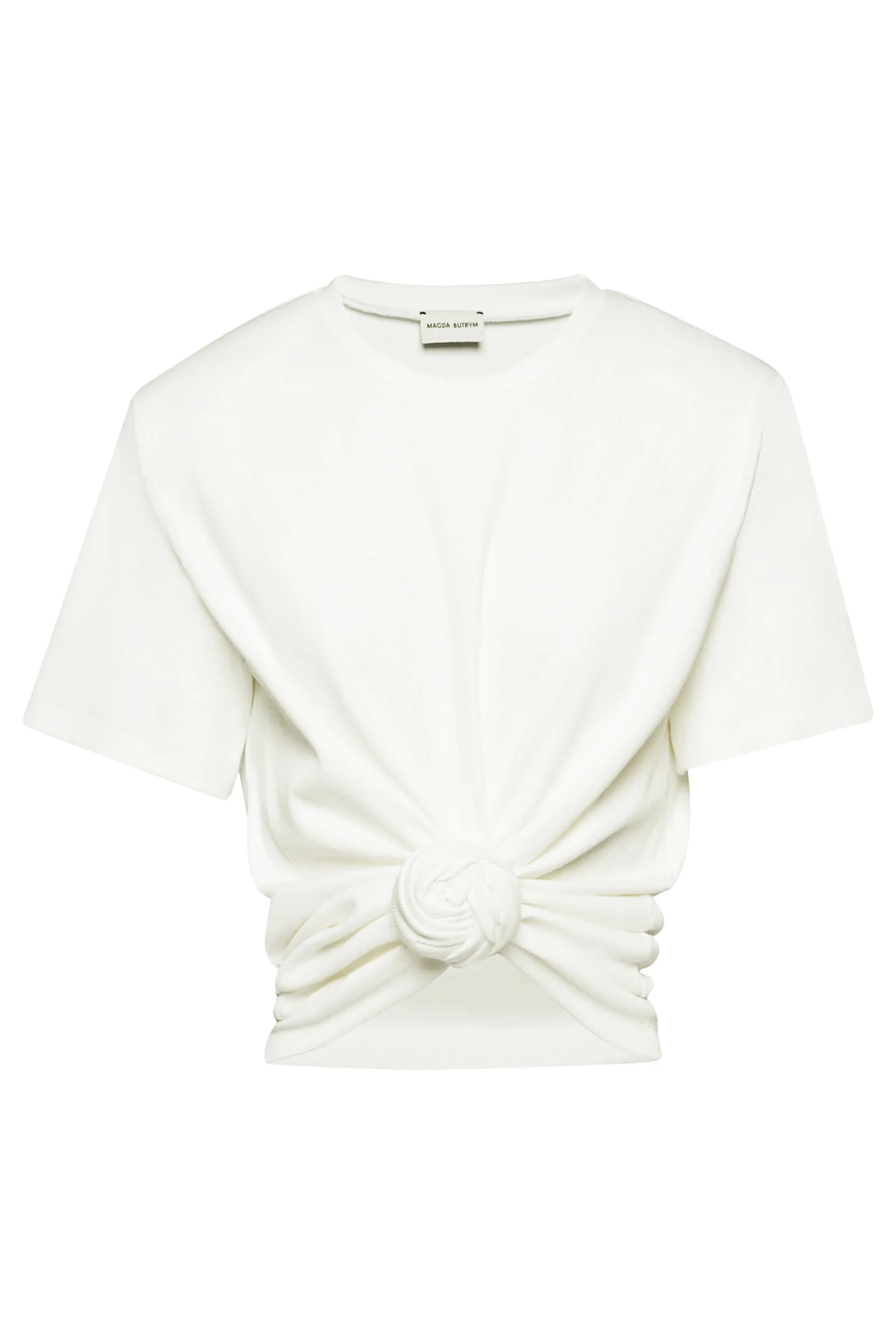 Knotted Ribbed T-Shirt