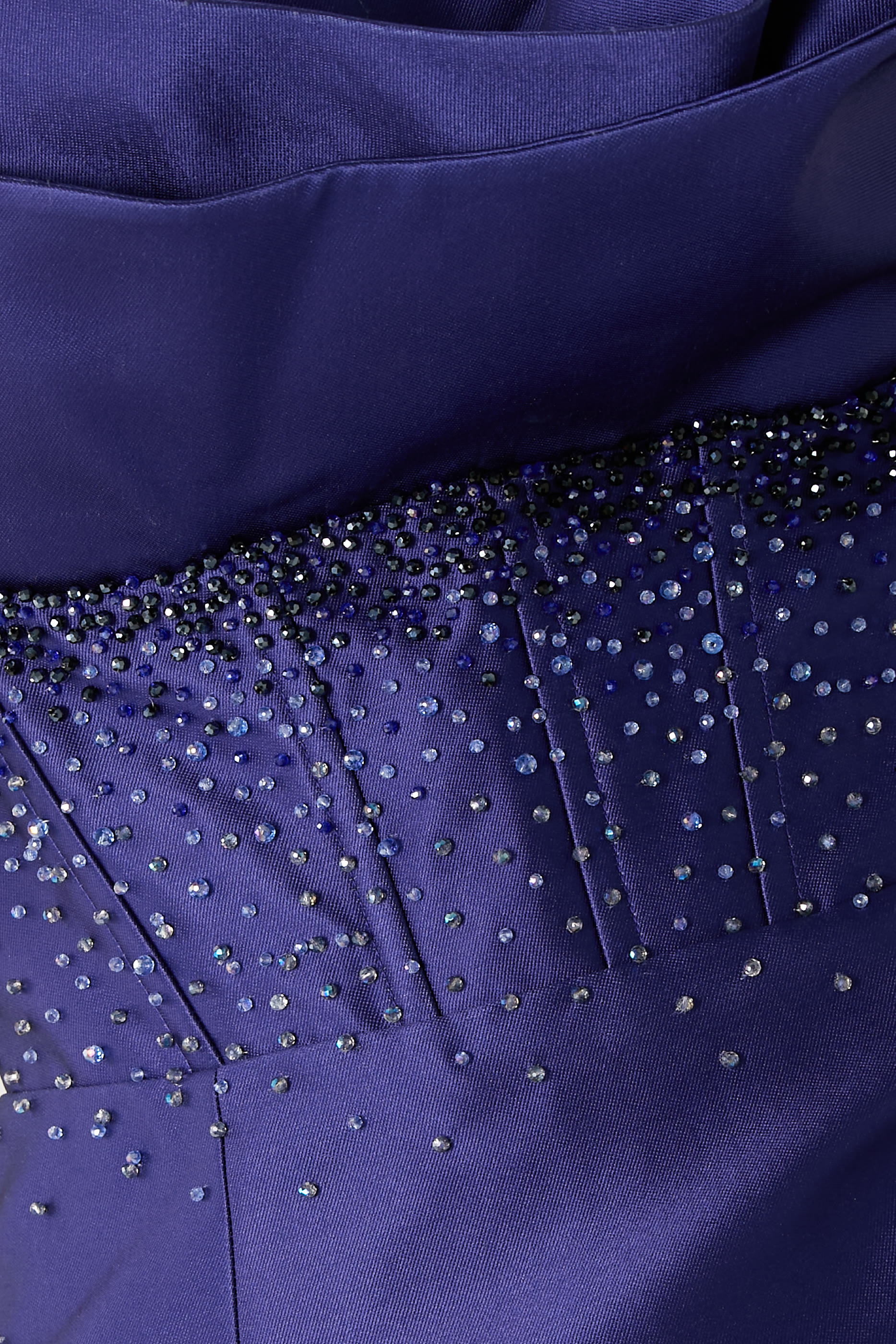 Crystal-Embellished Strapless Gown