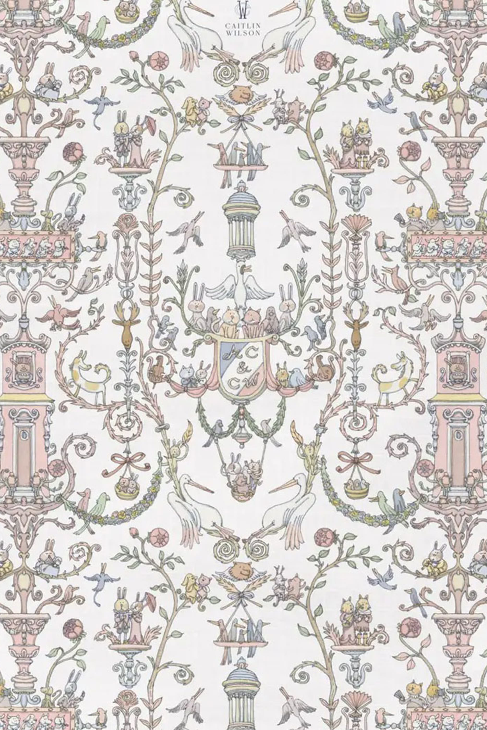 Kids Toile de Jouy Carr&eacute; and Bib Set