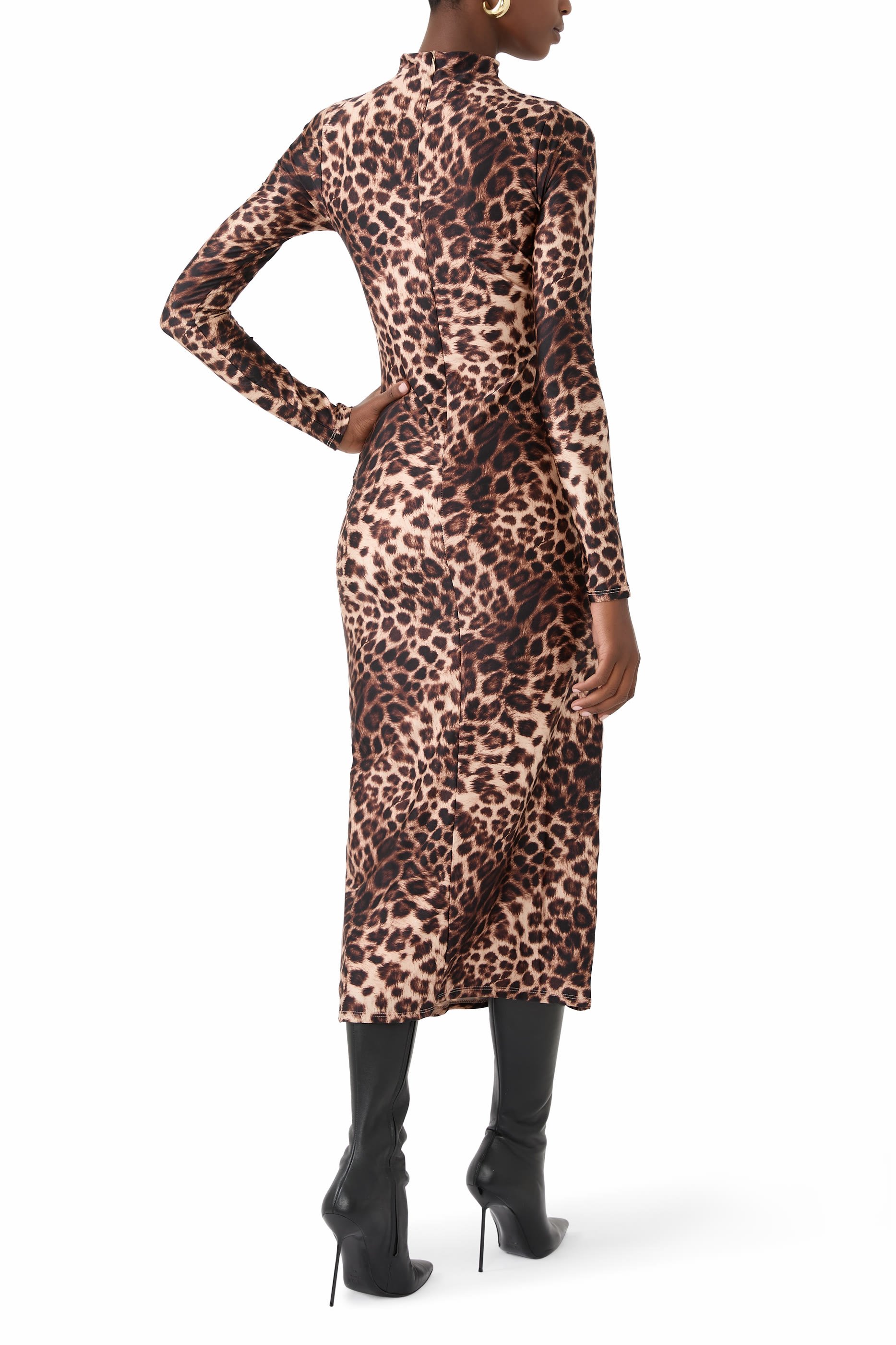 Satin Shine Midi Dress