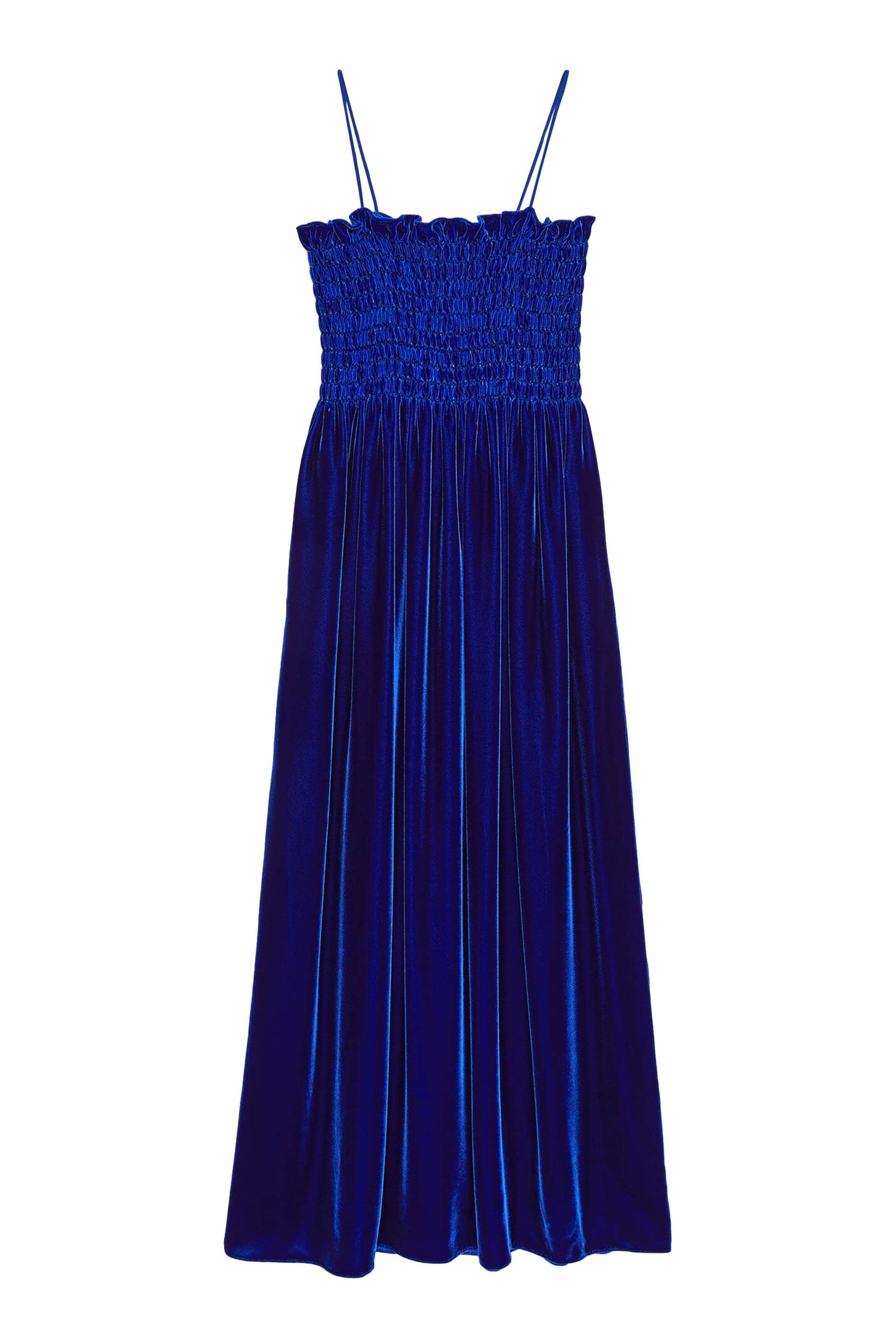 Maxi Silk & Velvet Dress