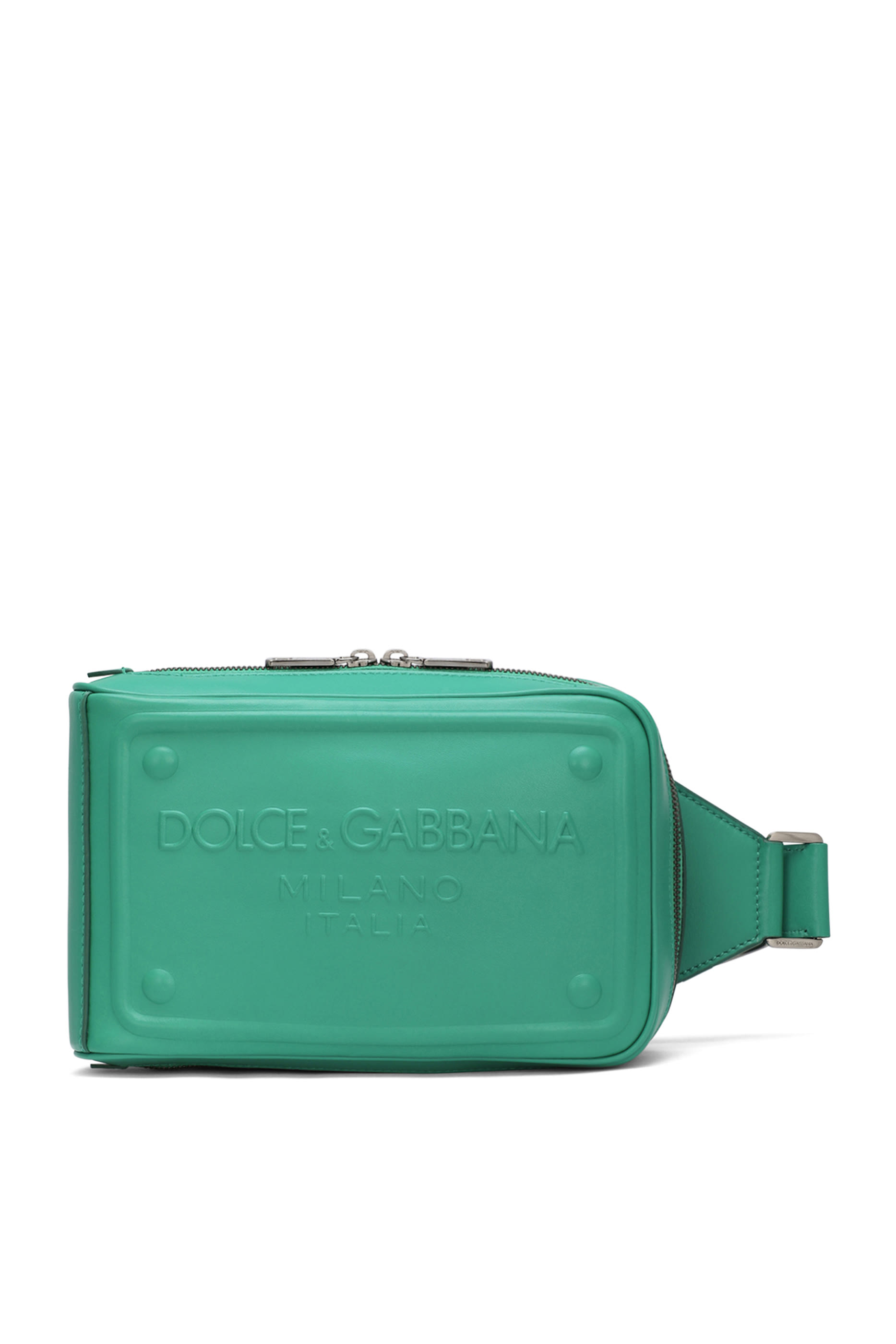 Raised Logo Calfskin Belt Bag 