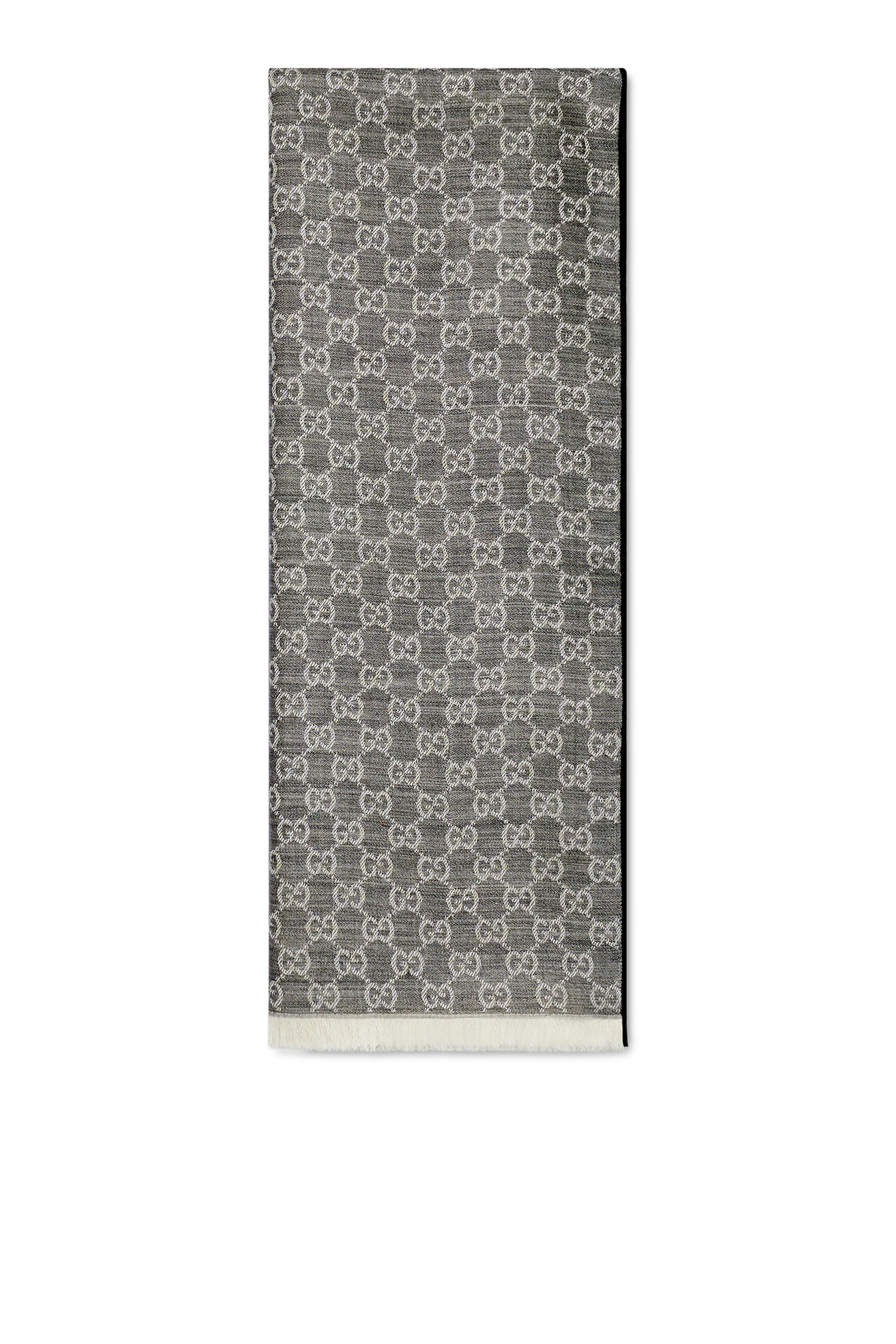 GG Wool Silk Jacquard Stole