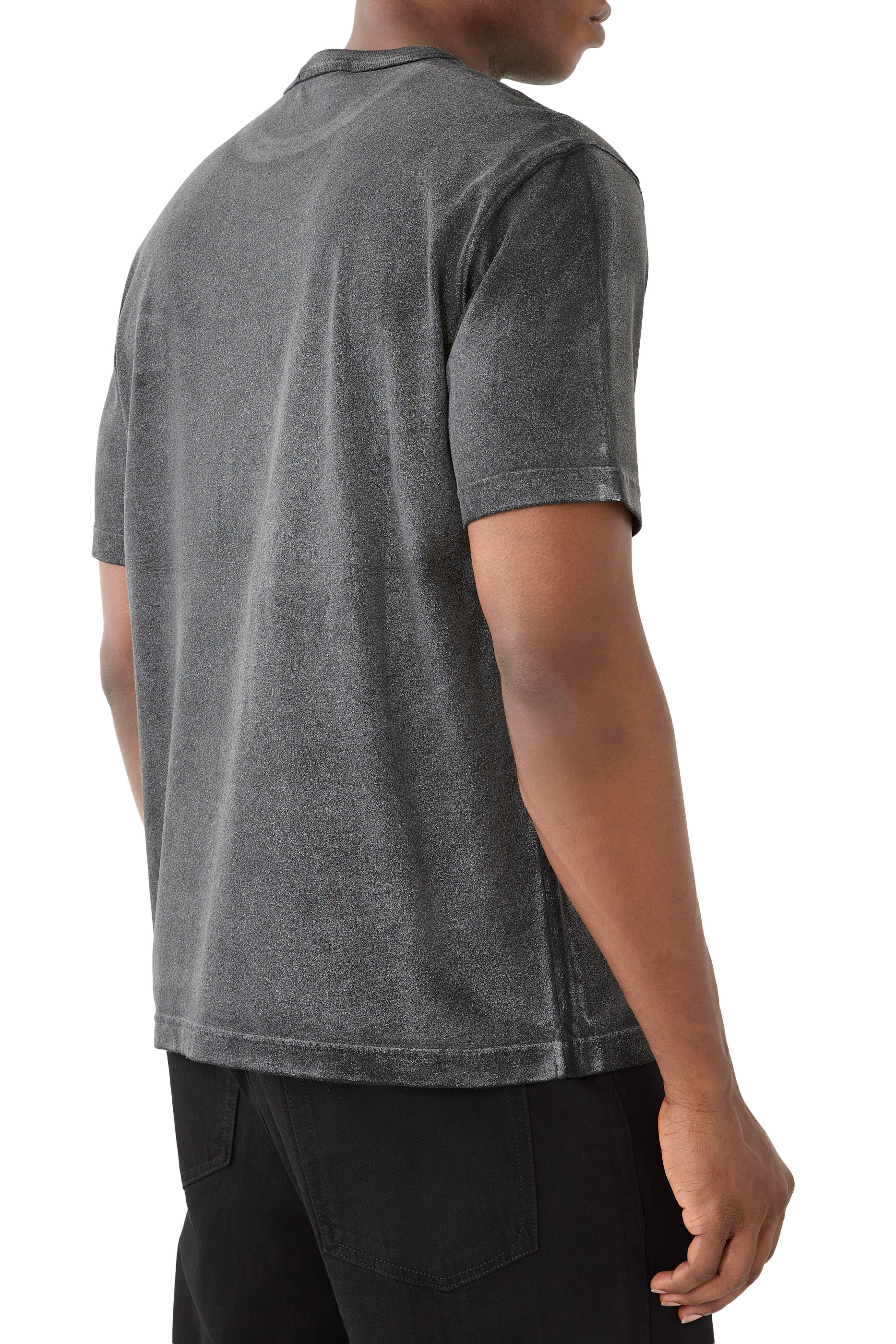 Combed Organic Cotton Jersey Reflective Garment Lamination T-Shirt 