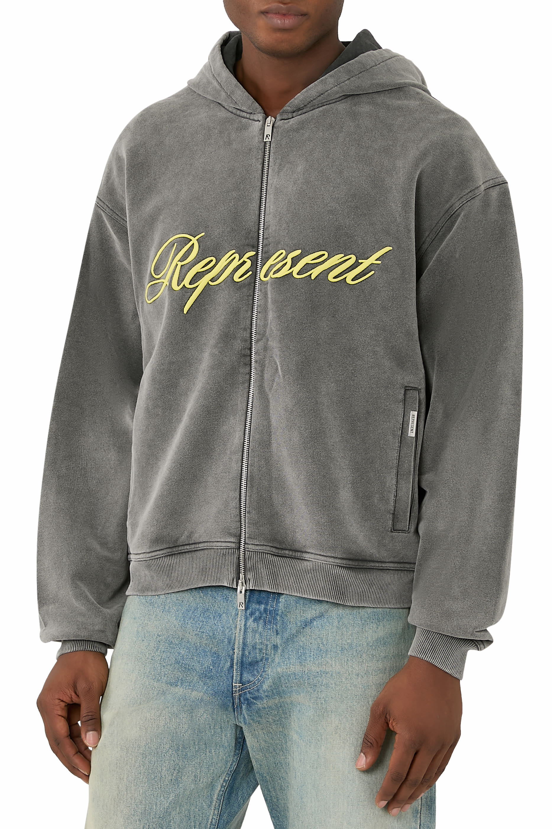 Script Logo Zip Hoodie