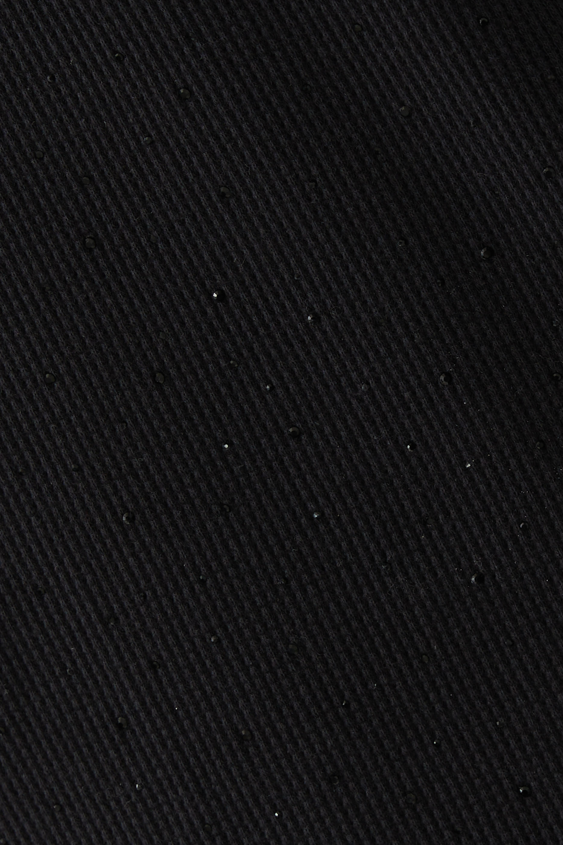 Crystal Hotfix Crewneck Long-Sleeve Tee