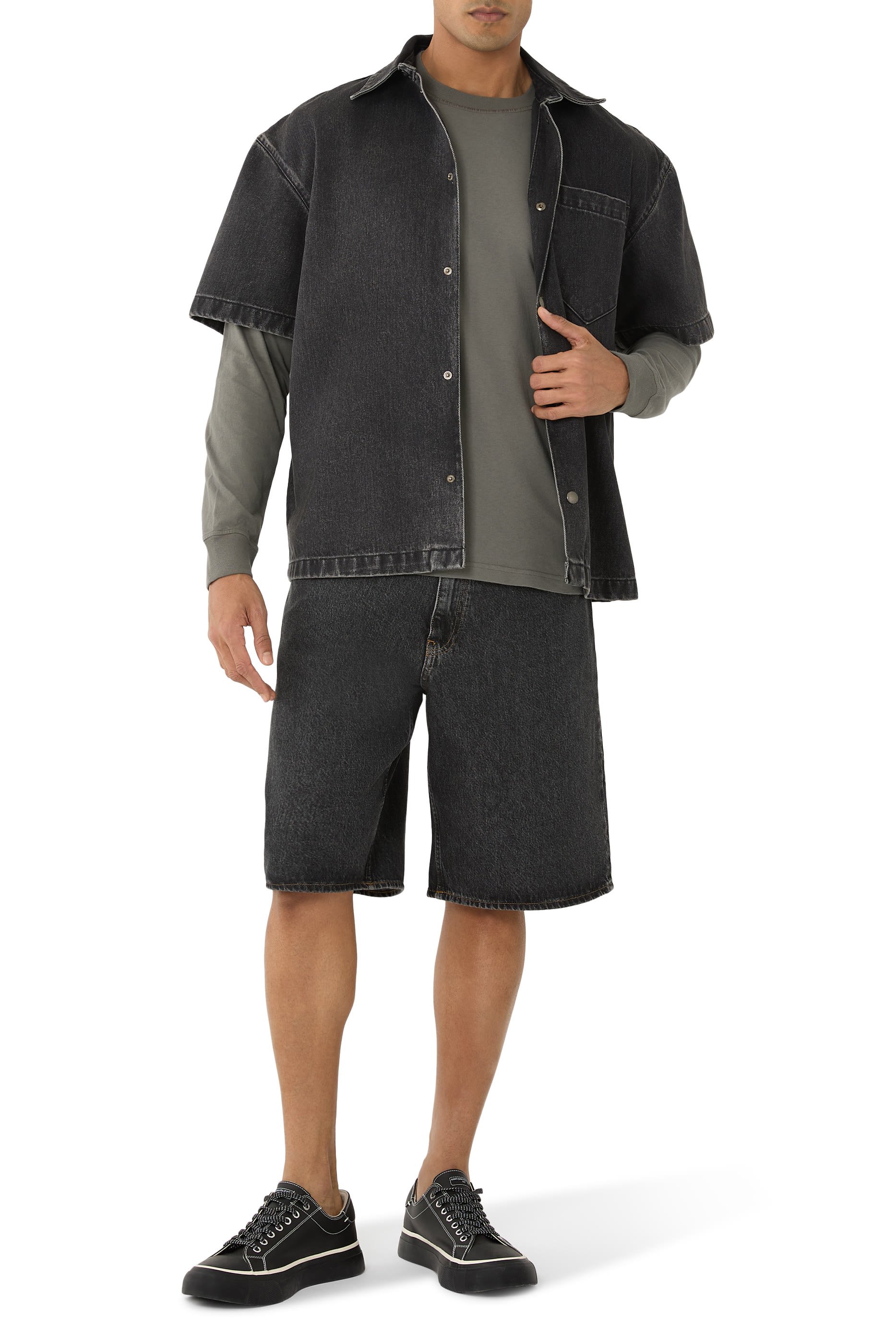 'Fissato' Effect Long-Sleeve T-shirt