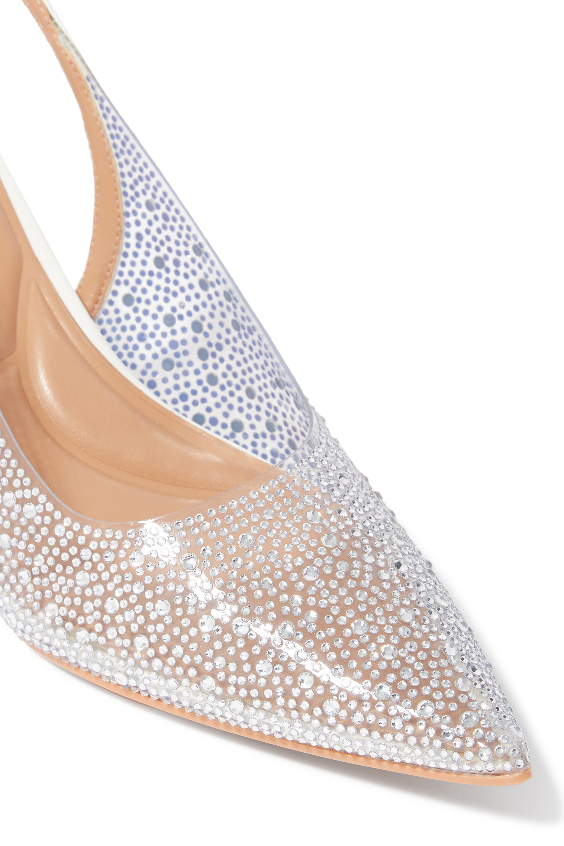 Positano 70 Vinyl Sling Back Pumps