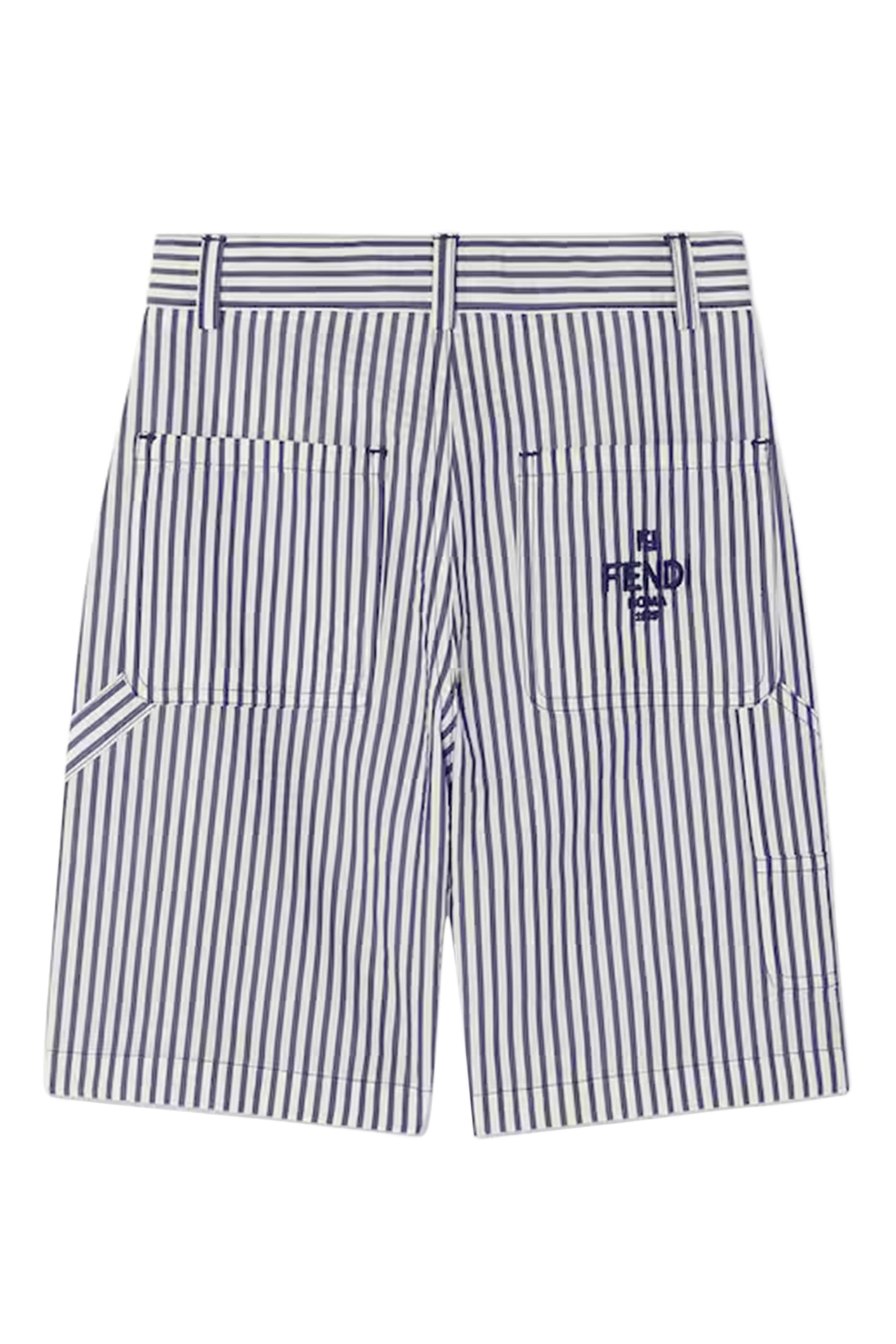 Kids Striped Bermuda Shorts