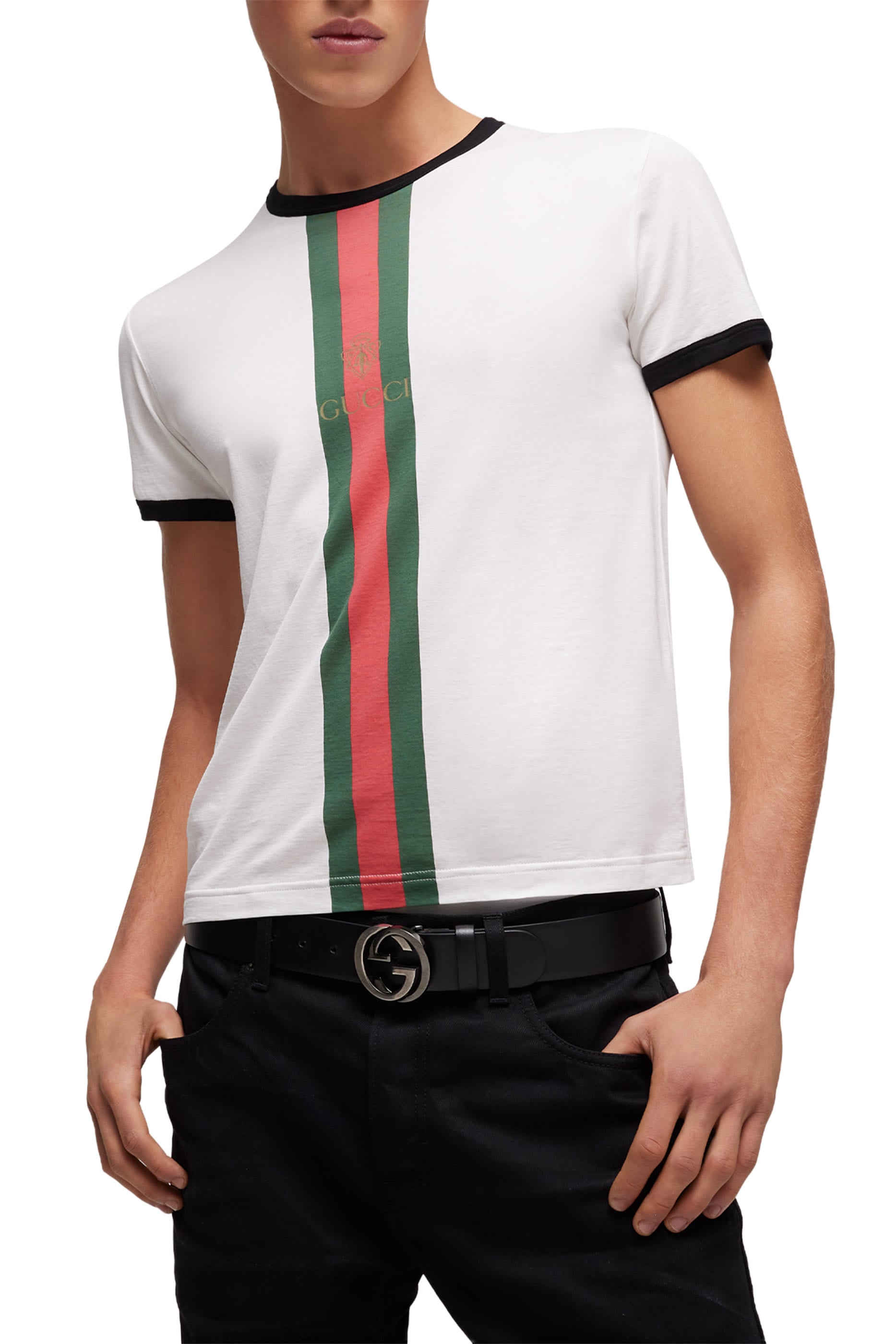  Cotton Jersey T-Shirt with Print