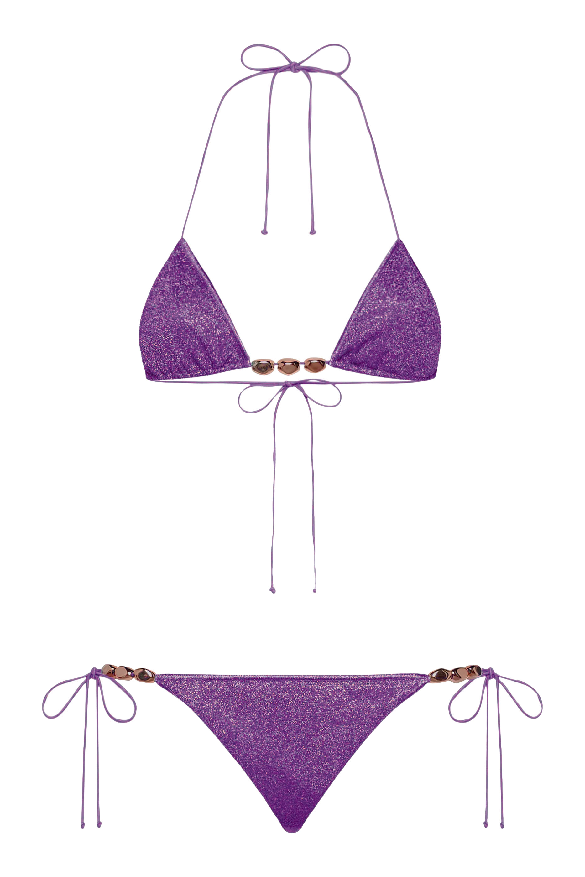 Glazed Lumiere Lurex Bead Bikini