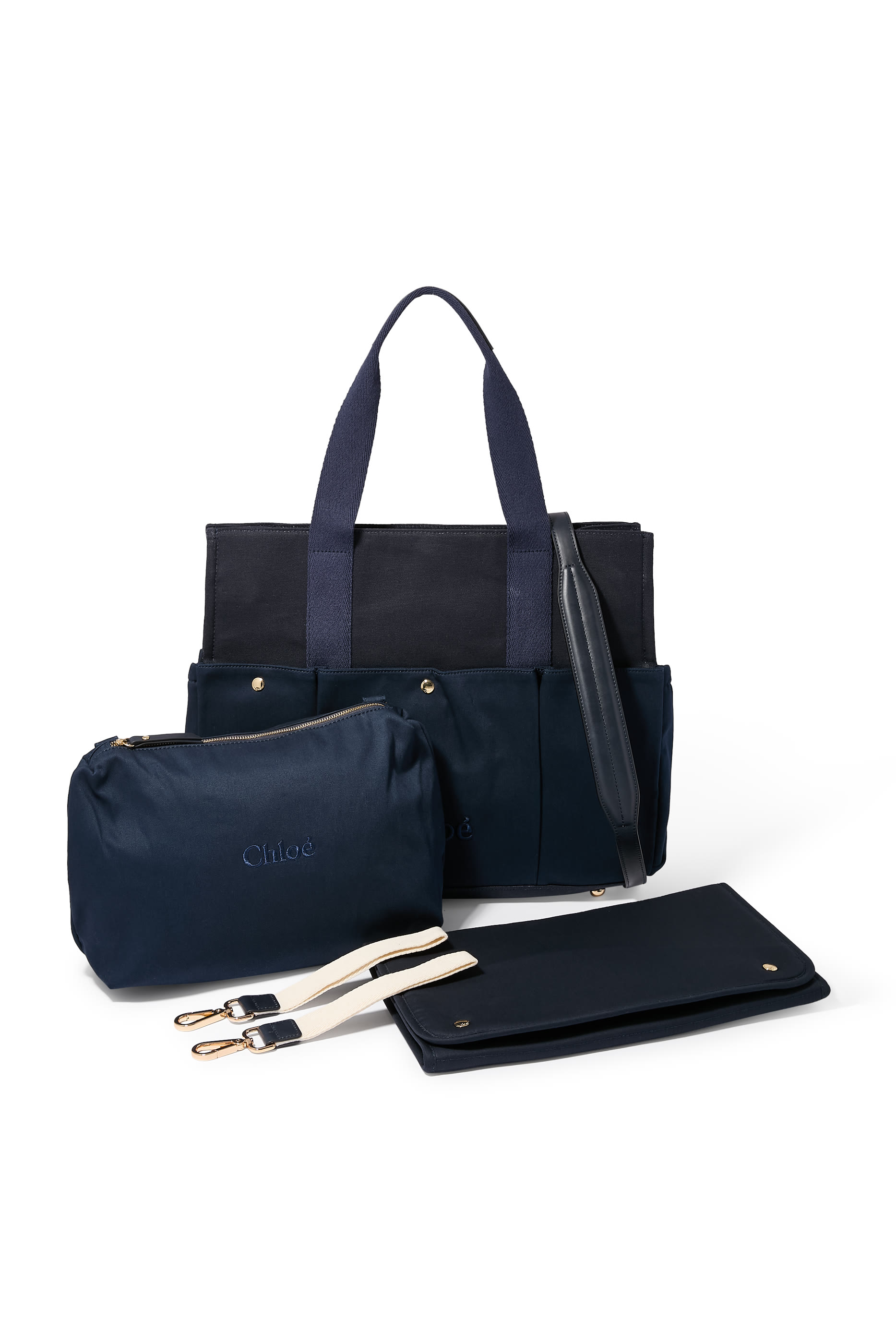 Kids Logo-Embroidered Changing Bag