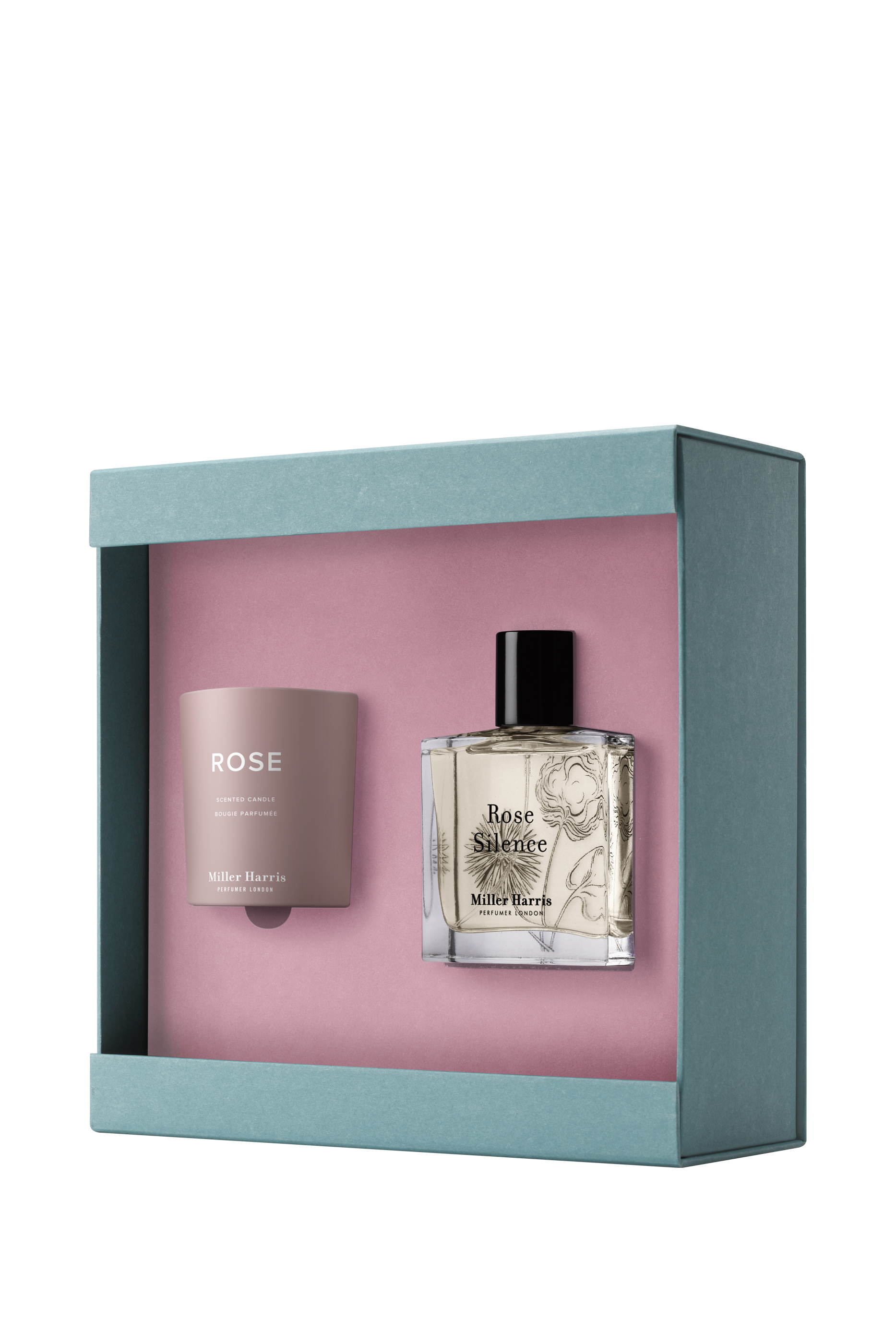 Rose Silence Eau de Parfum and Travel Candle, Set of 2