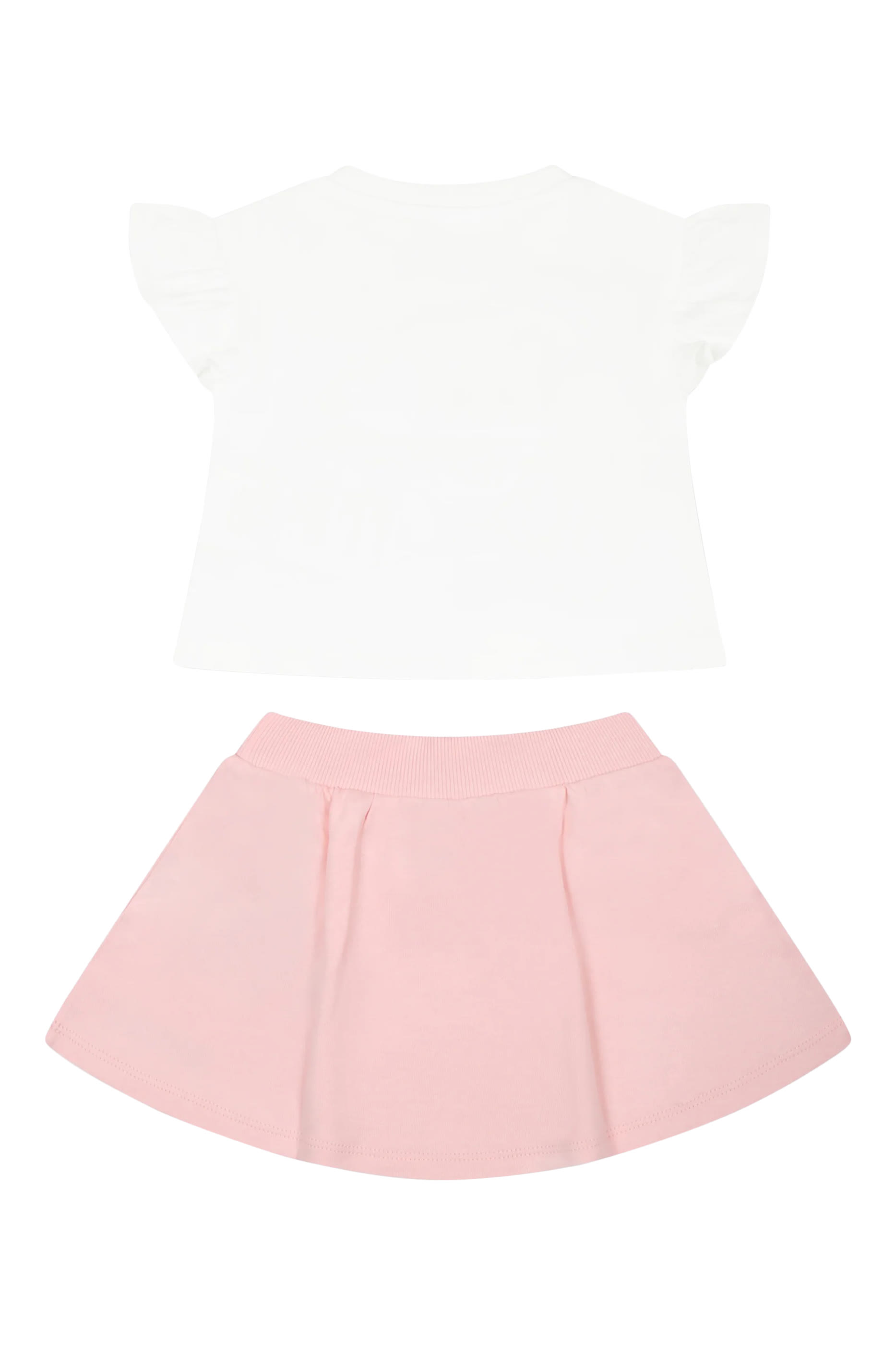 Kids  Teddy Logo T-Shirt & Skirt Set
