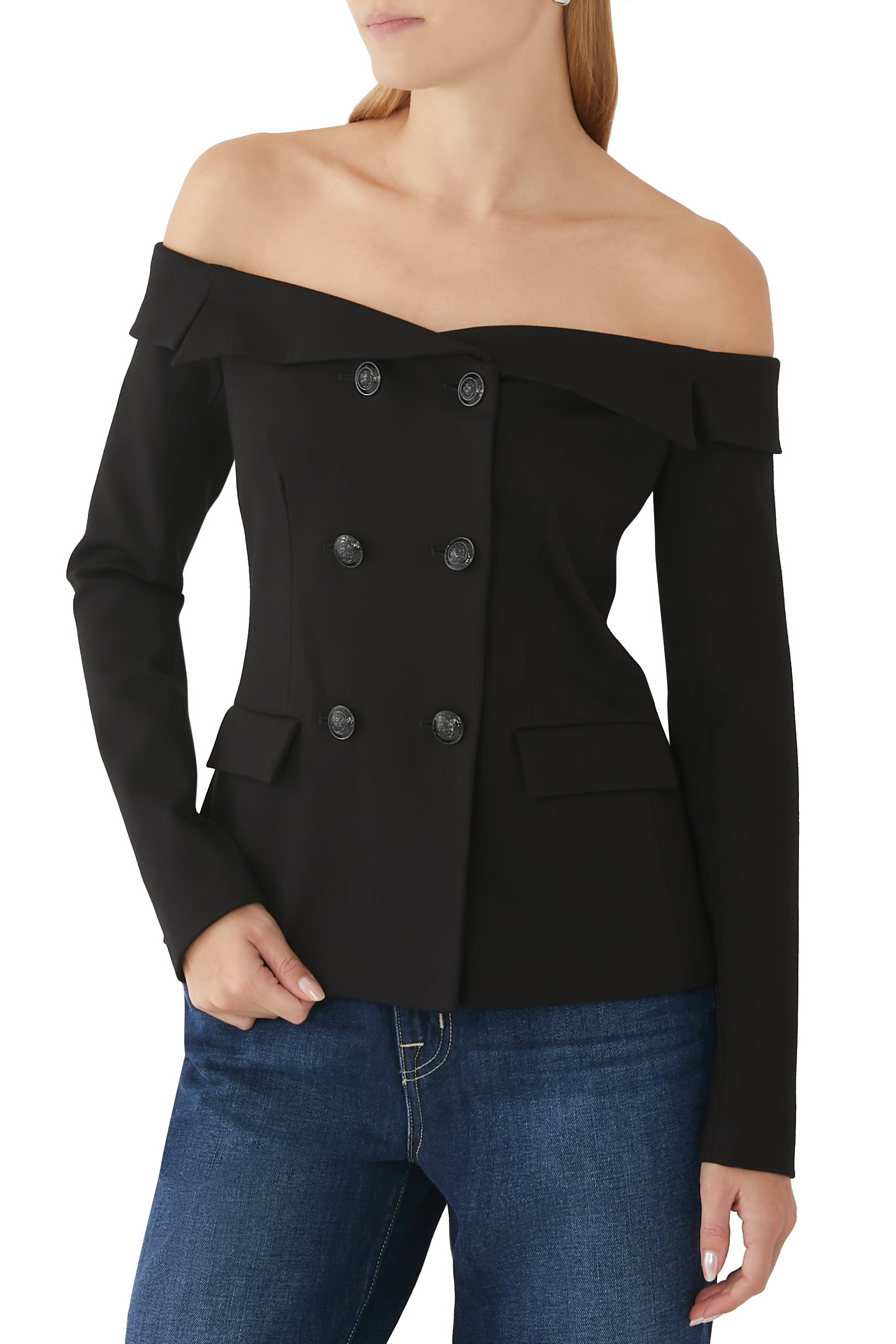 Stephan Off Shoulder Blazer