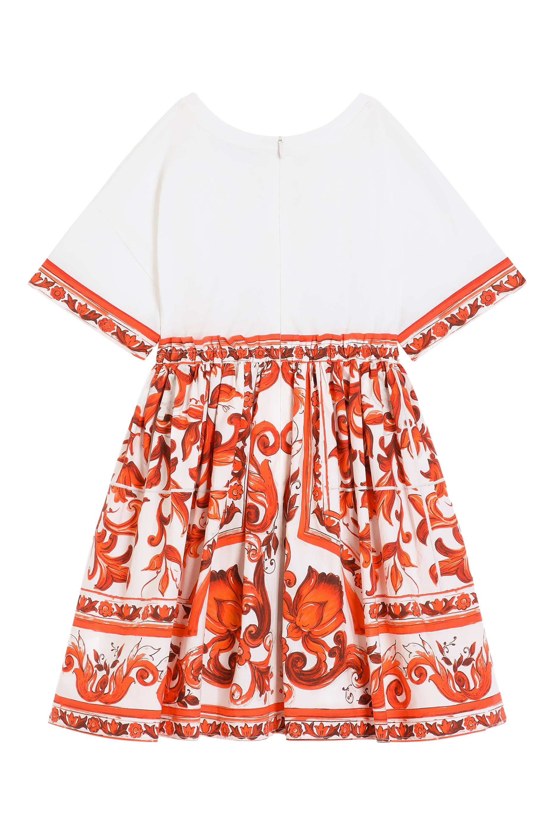 Kids Majolica-Print Dress