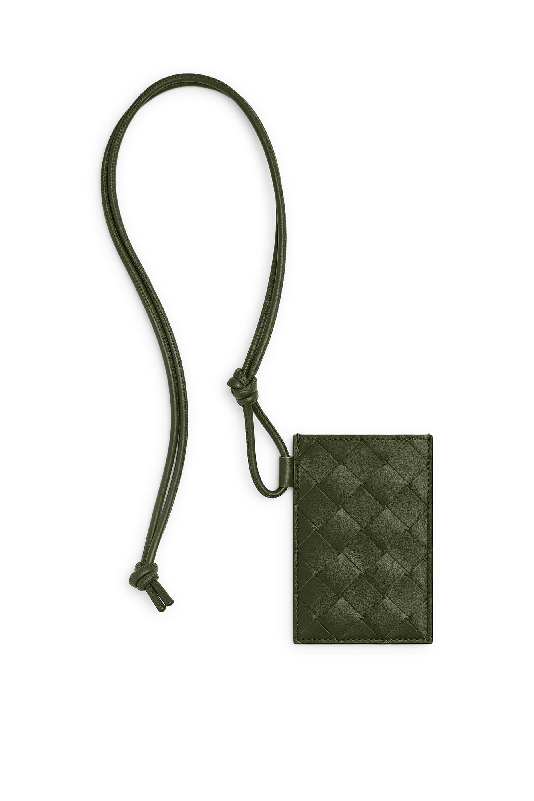 Intrecciato Badge Holder 