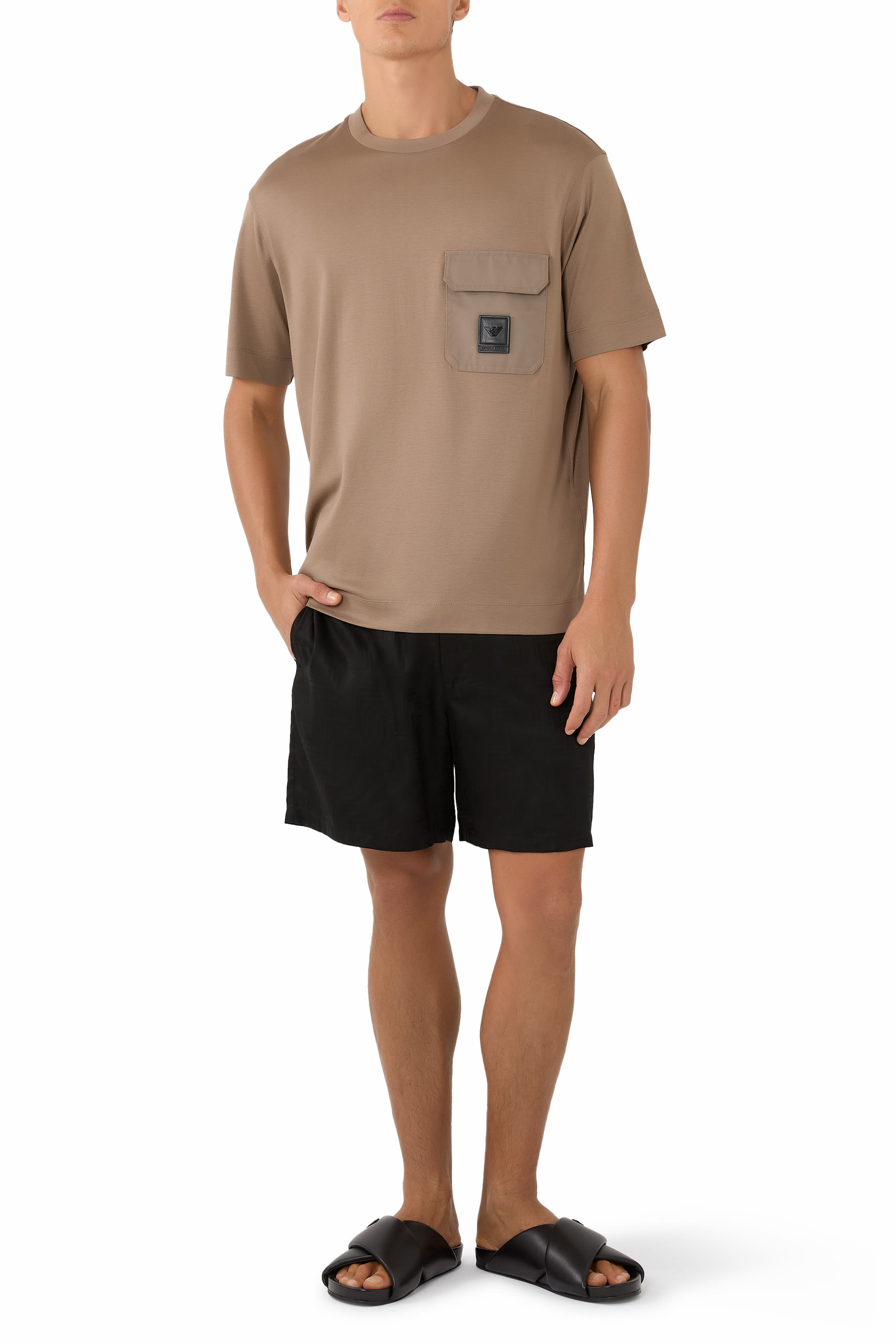 Jacquard Lyocell Bermuda Shorts