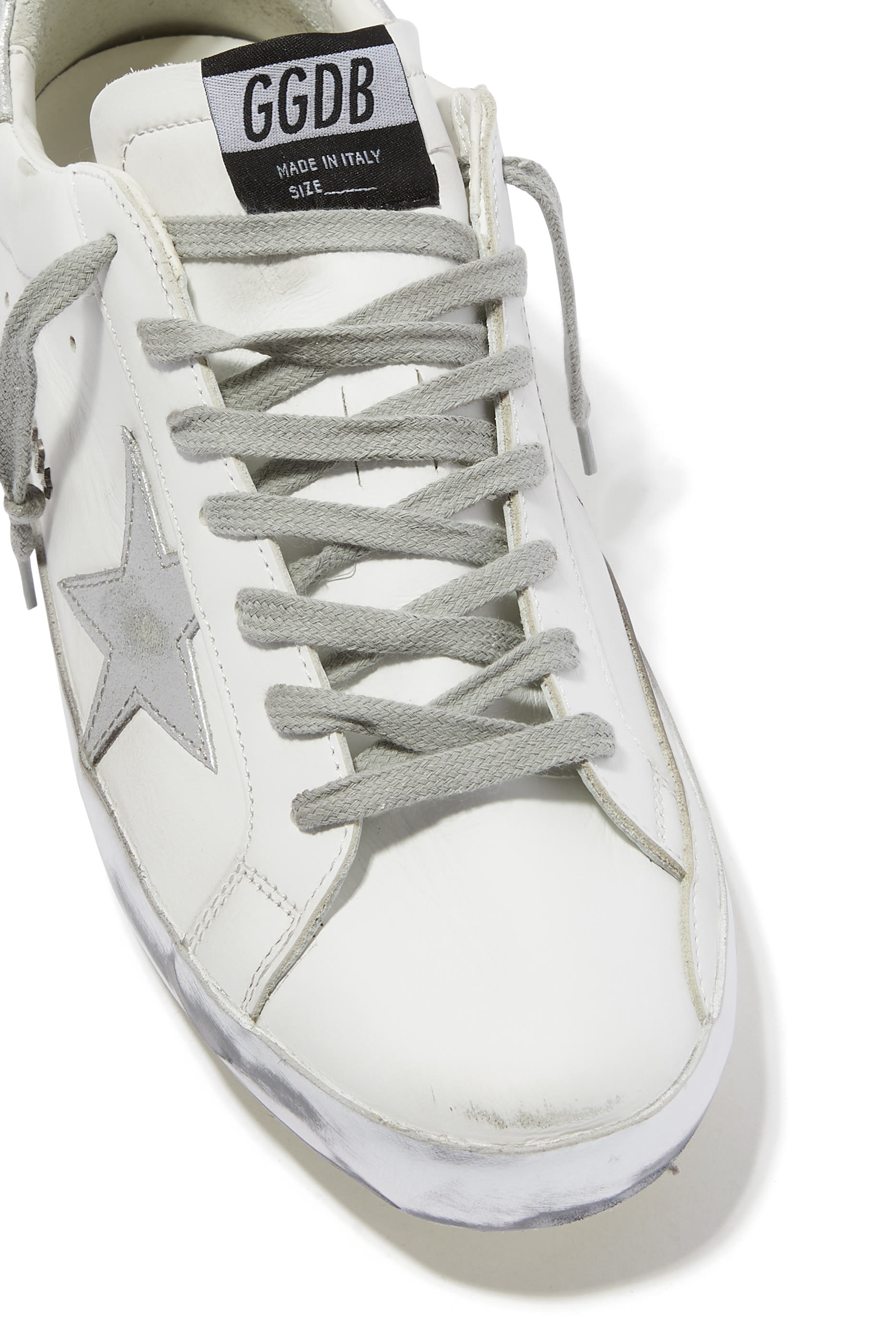 Metallic Detail Super-Star Low-Top Sneakers