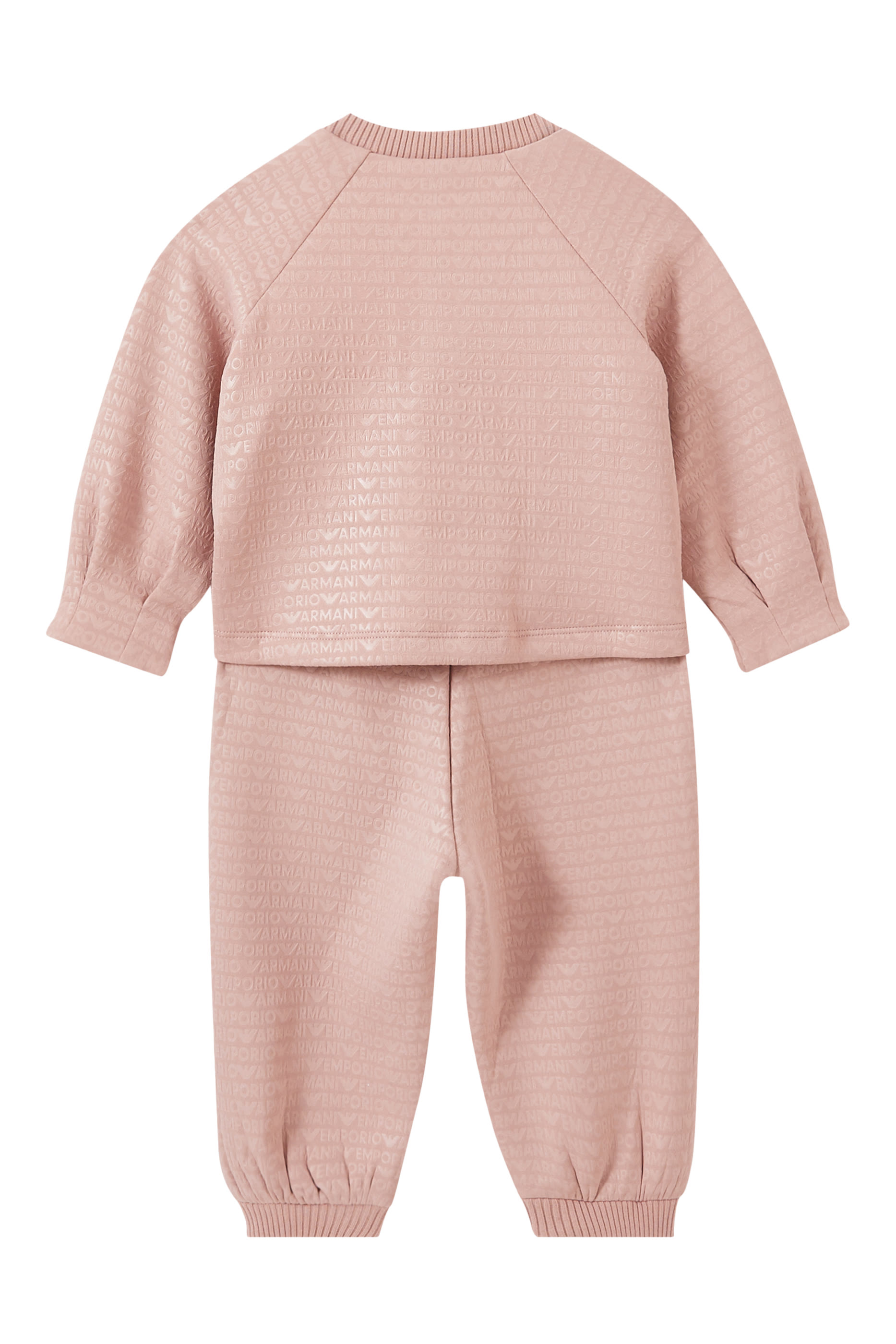 Kids All-Over Logo Tracksuit with Zipped Sweatshirt