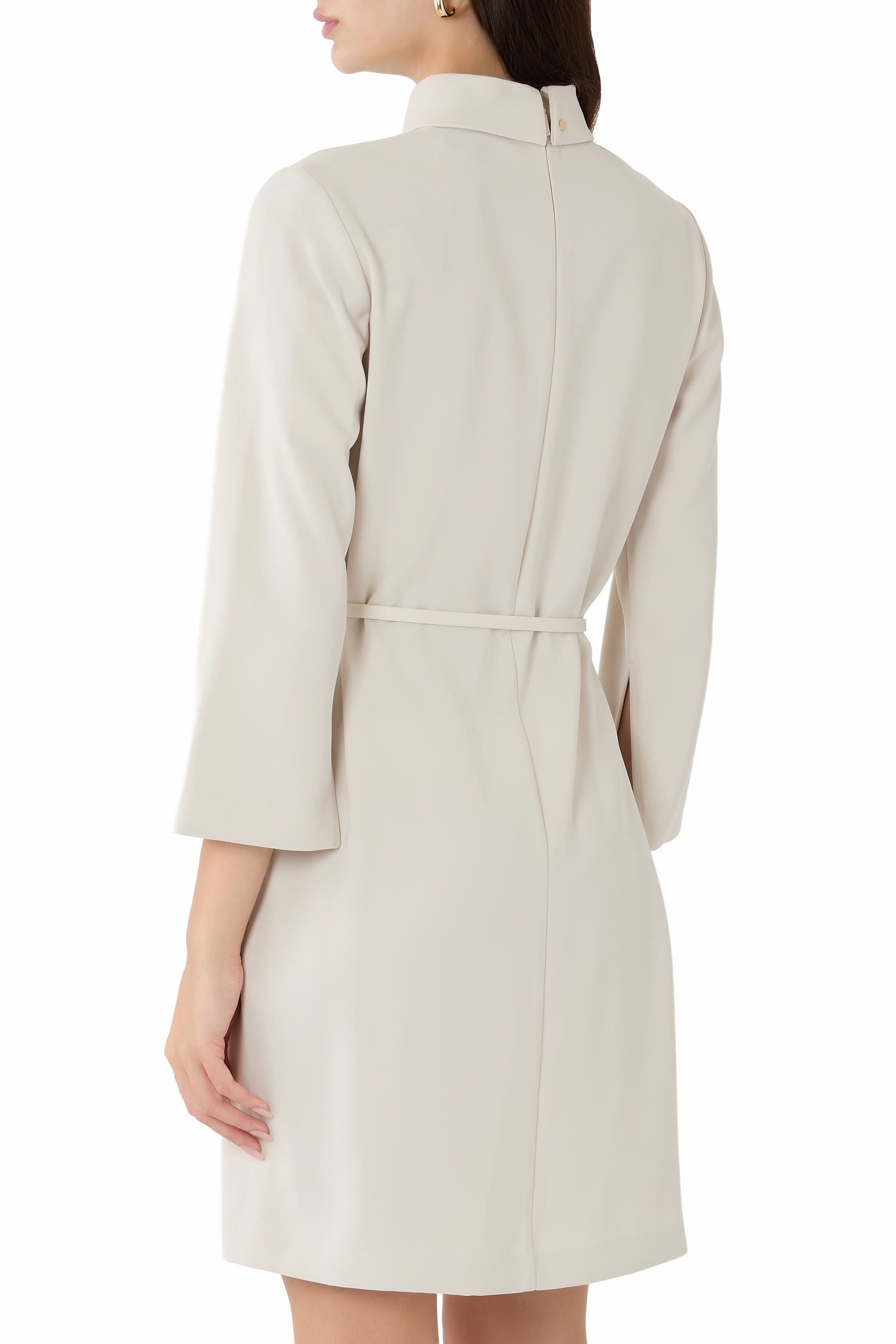 Neck-Strap Long Sleeves Dress