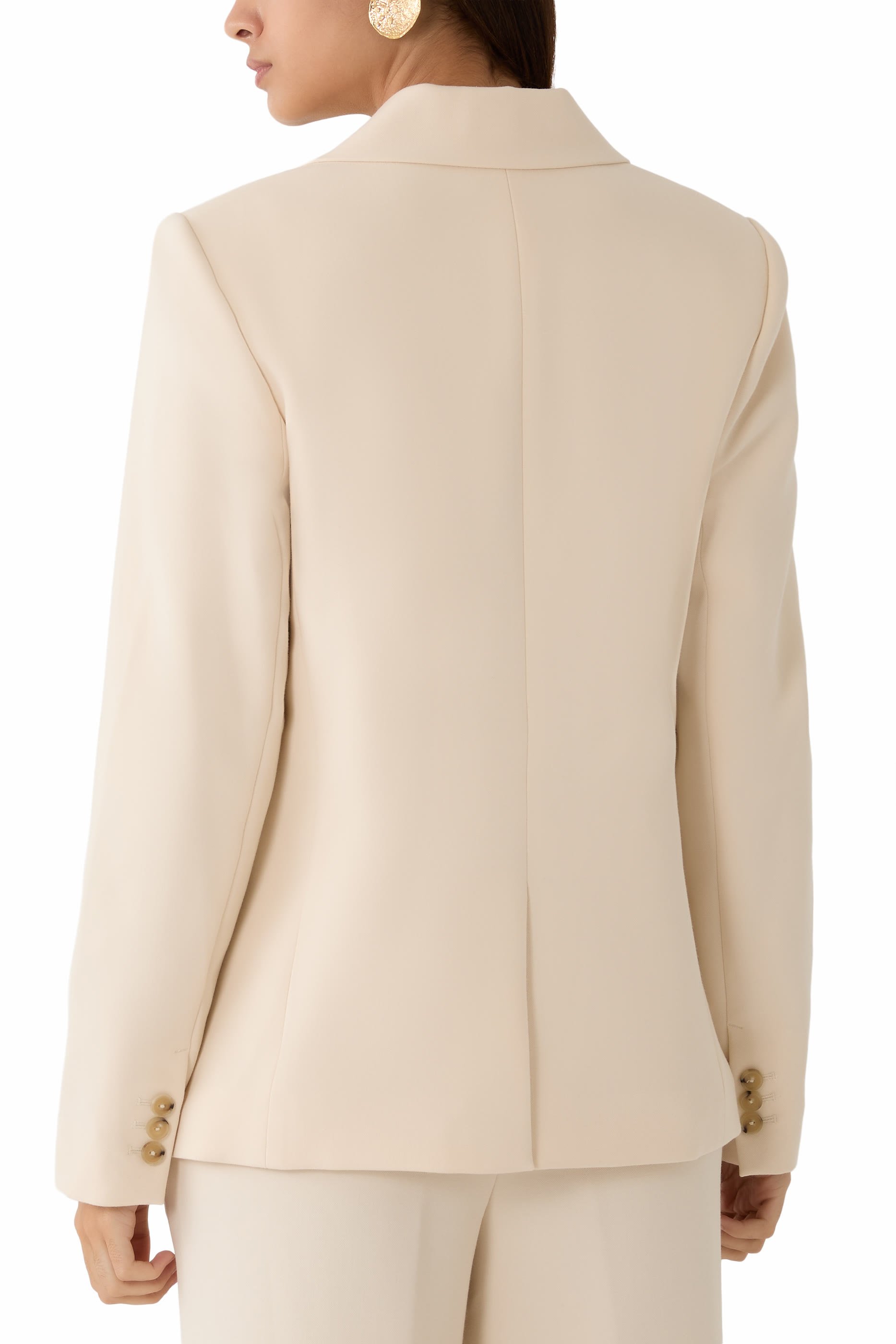 Soft Sculpture Single-Breasted Blazer