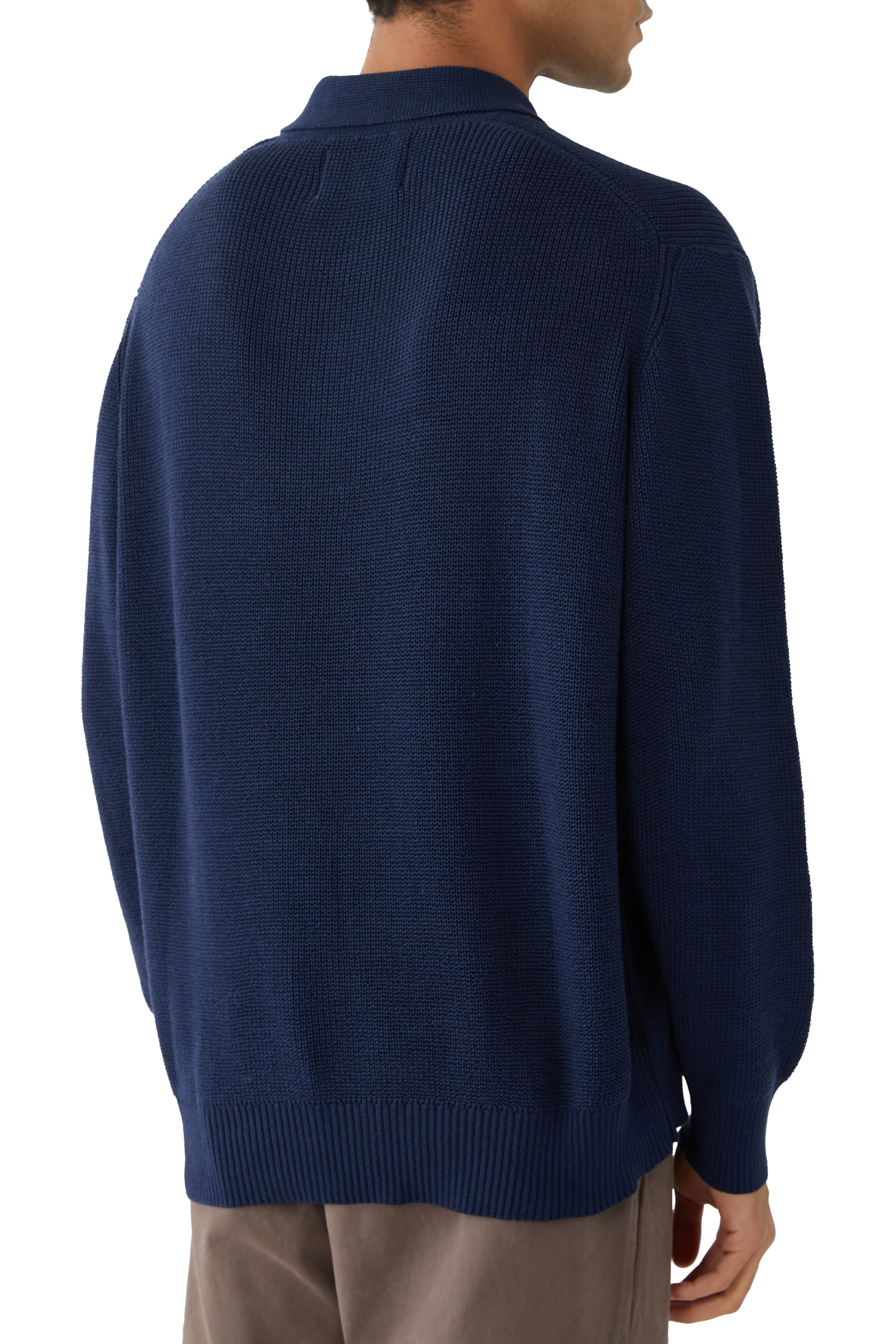 Long Sleeves Slouchy Polo