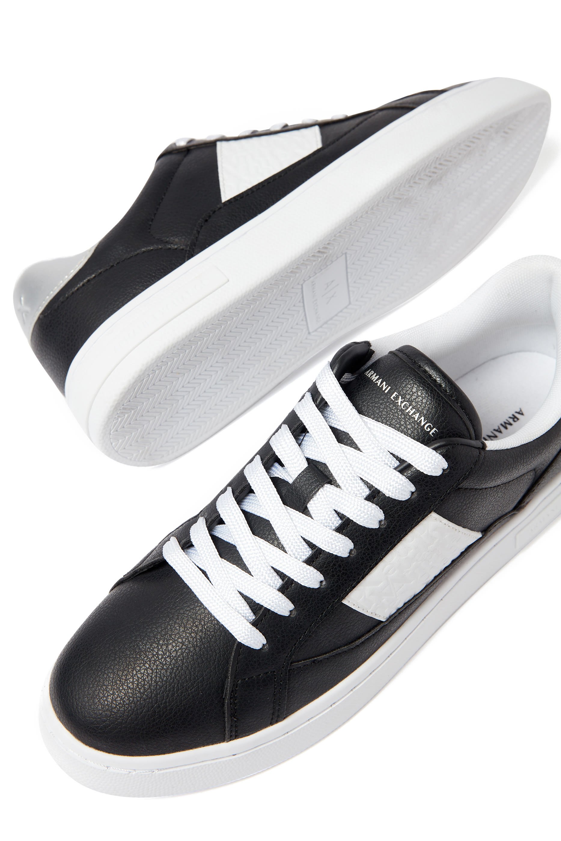Sneakers with Logo Insert and Metal Detail