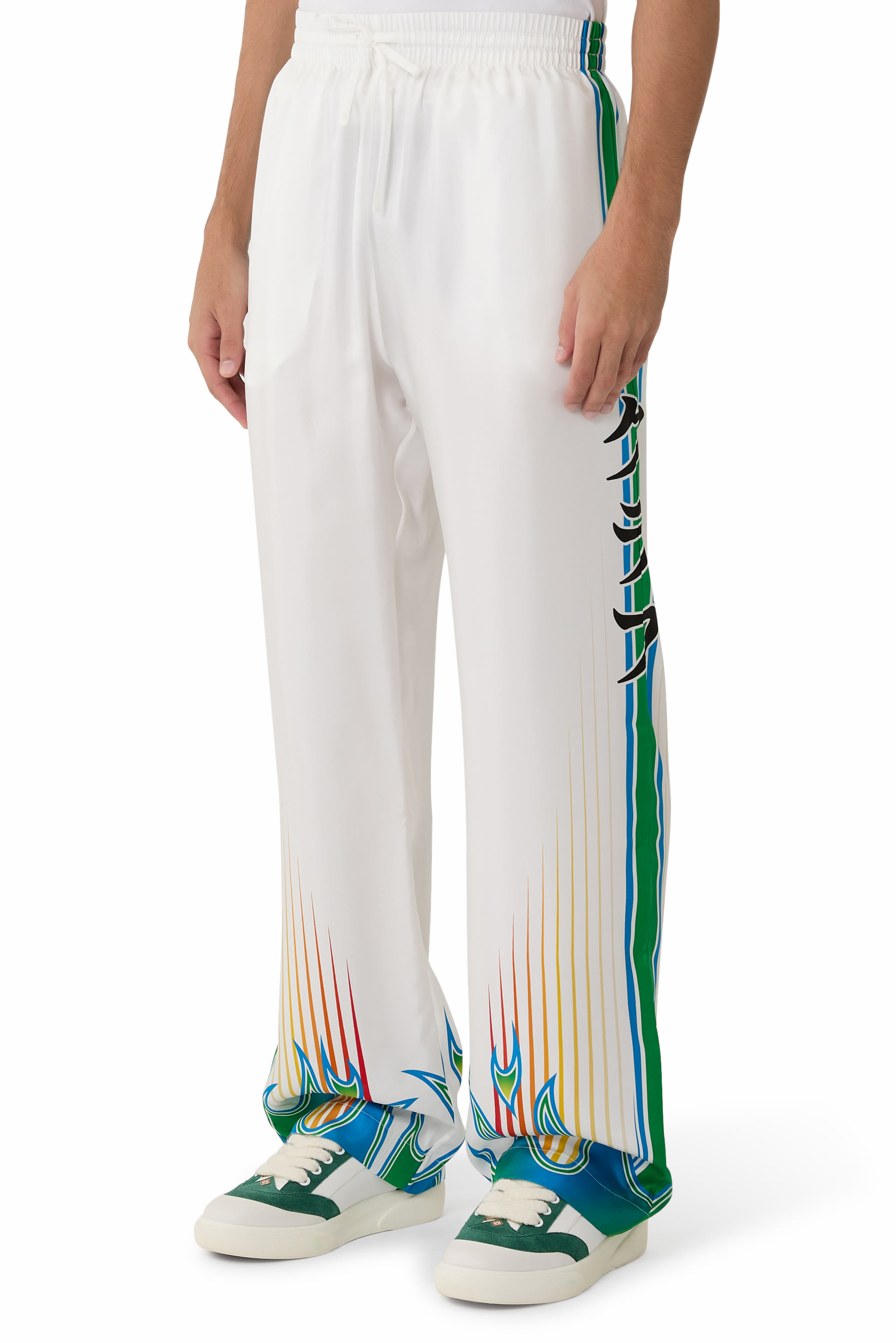  Printed Drawstring Trousers