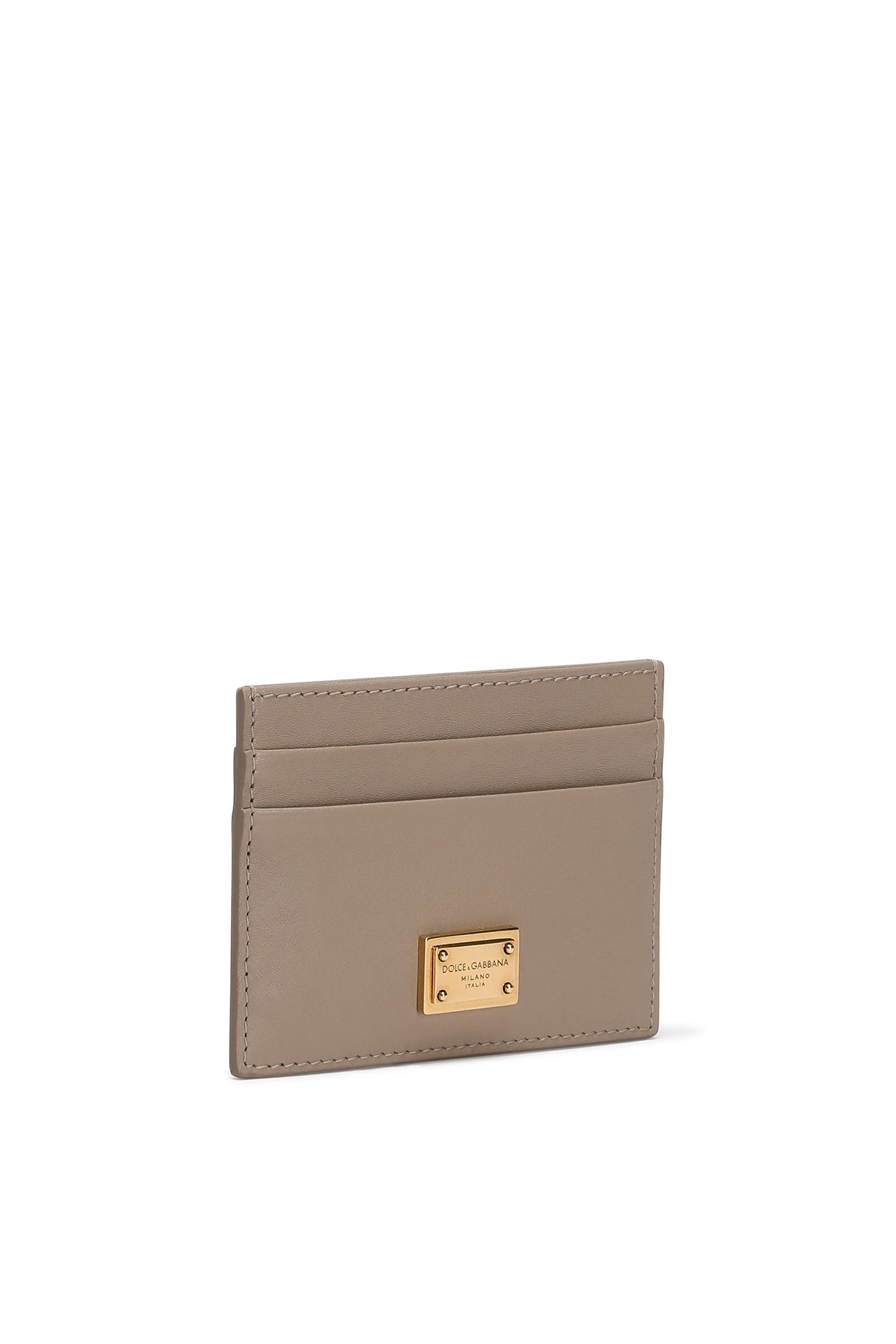 Logo Calfskin Card Holder