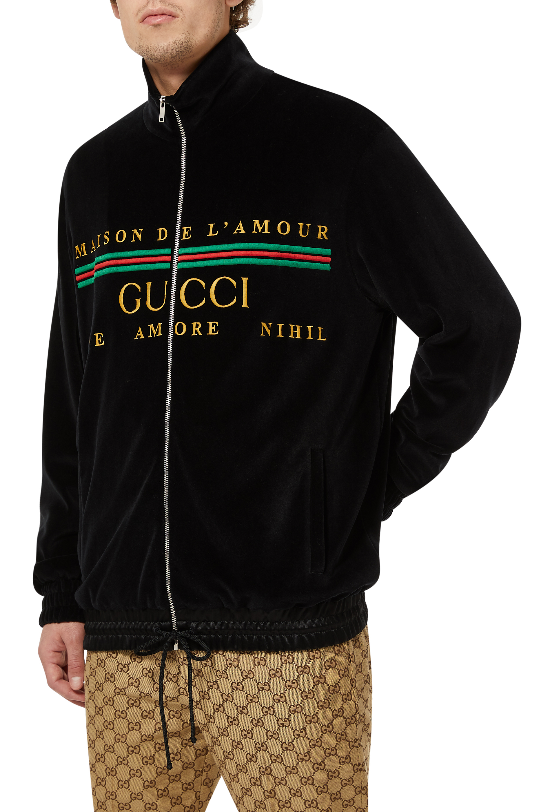 Oversized Embroidered Chenille Jacket