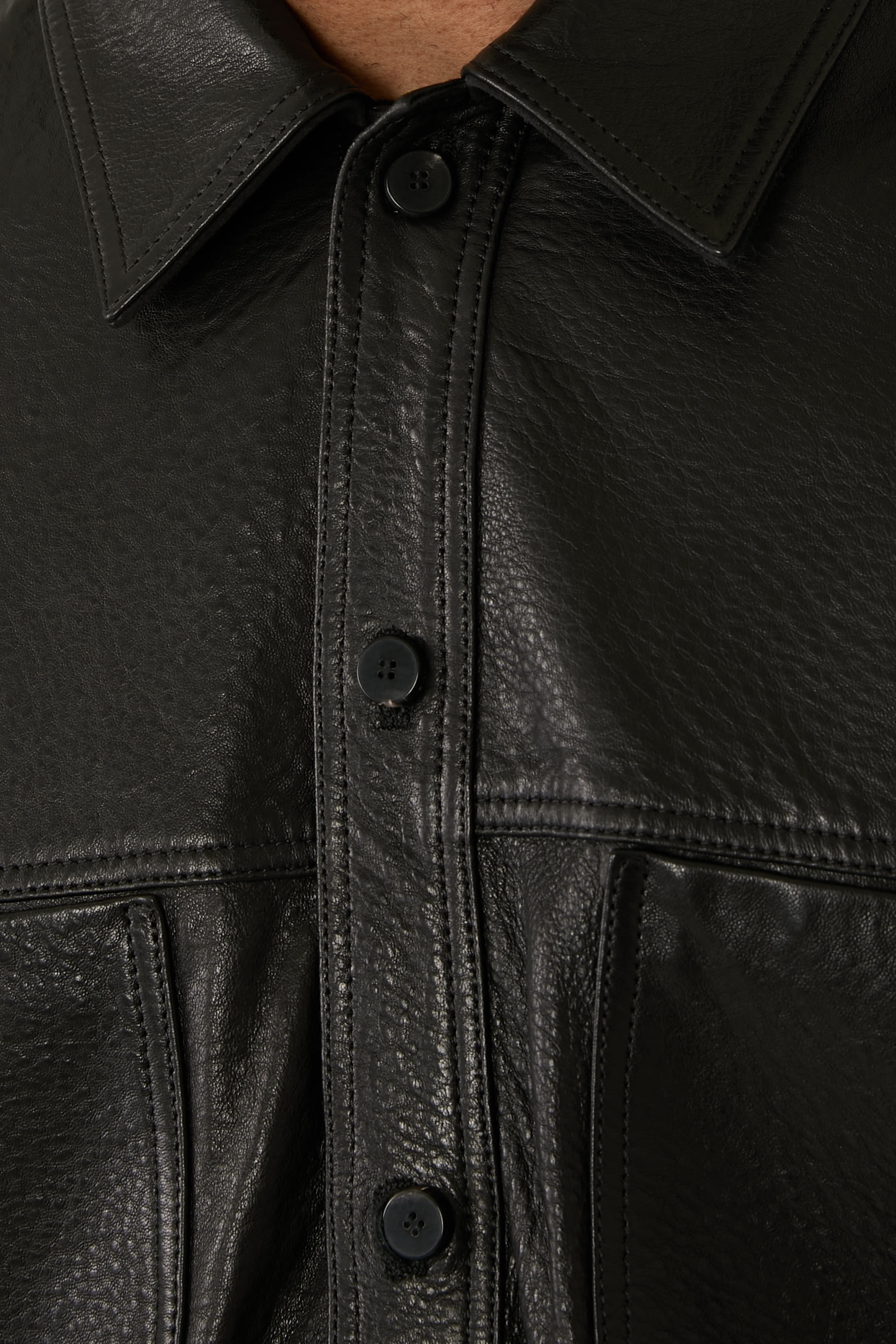 Gibson Leather Shirt Jacket