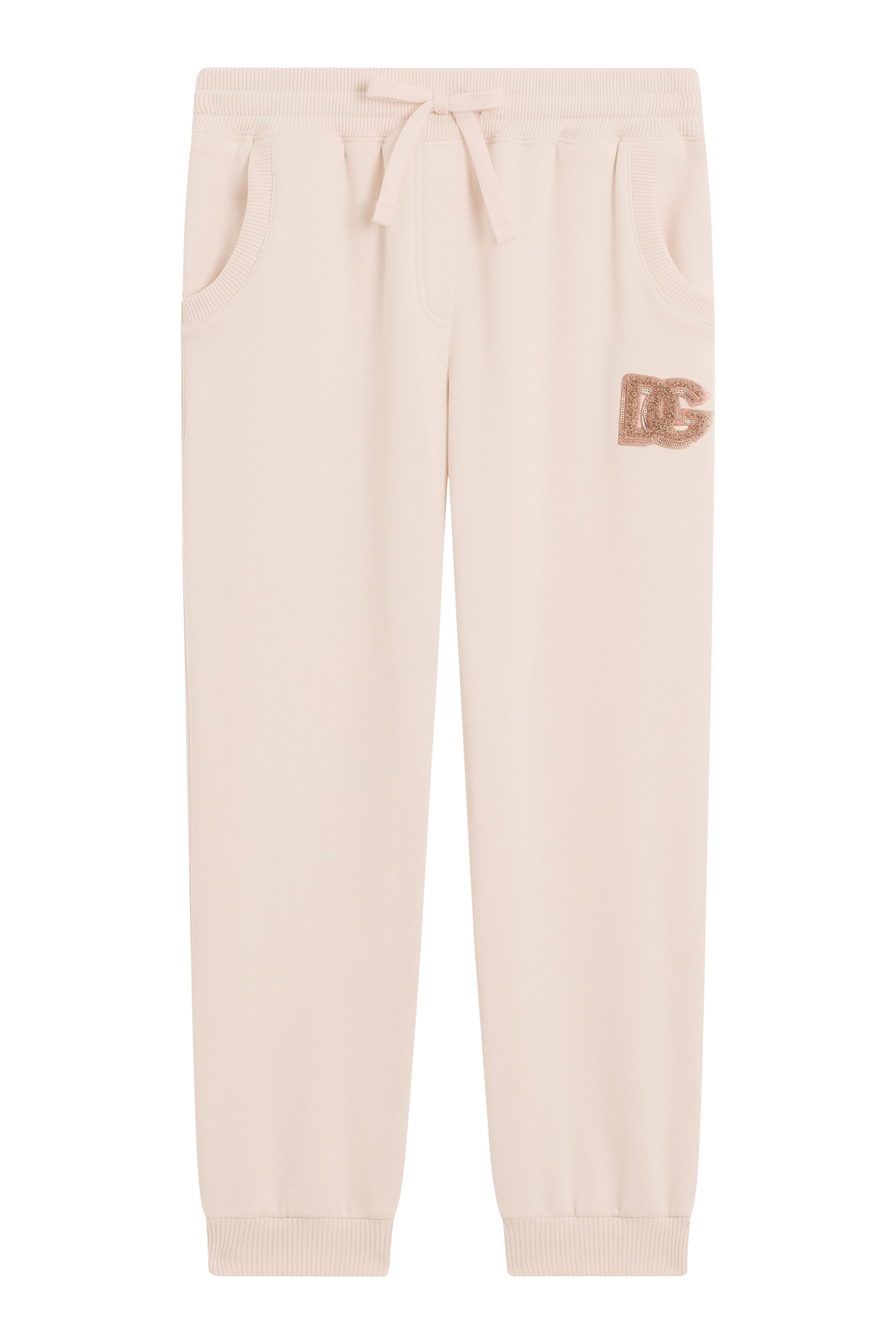 Kids DG Sequin Patch Oversized Fleece Trousers