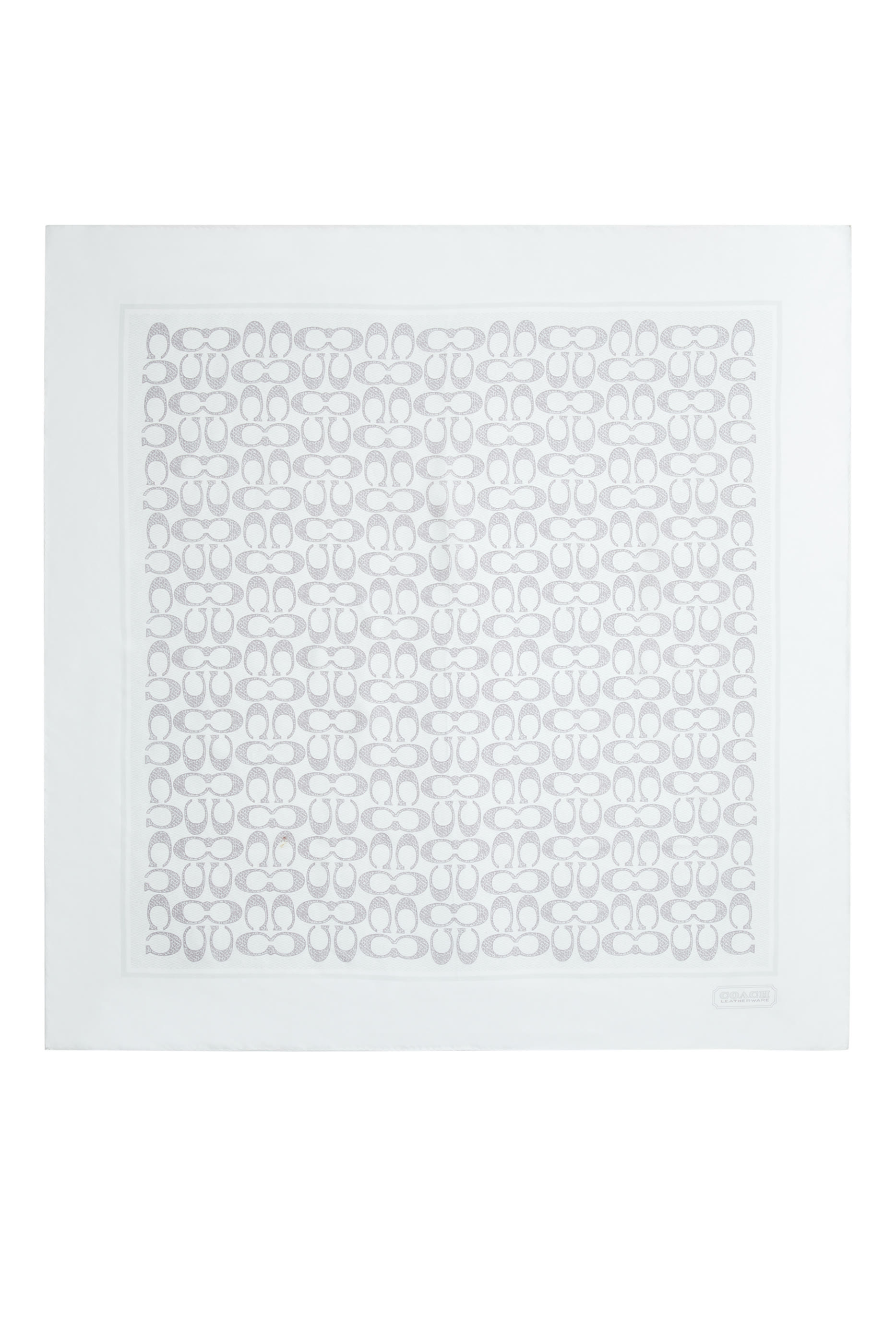 Vintage Signature Print Silk Square Scarf