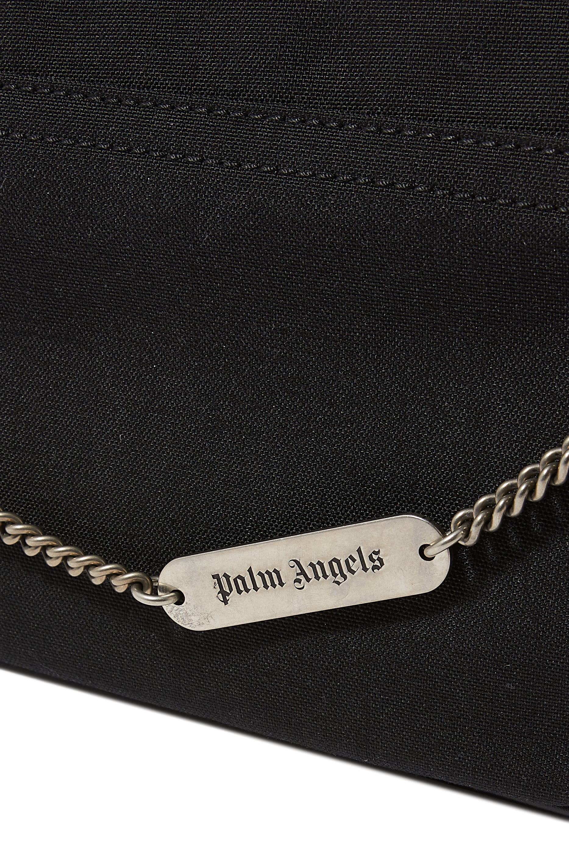 Metallic Logo Plate Crossbody Bag