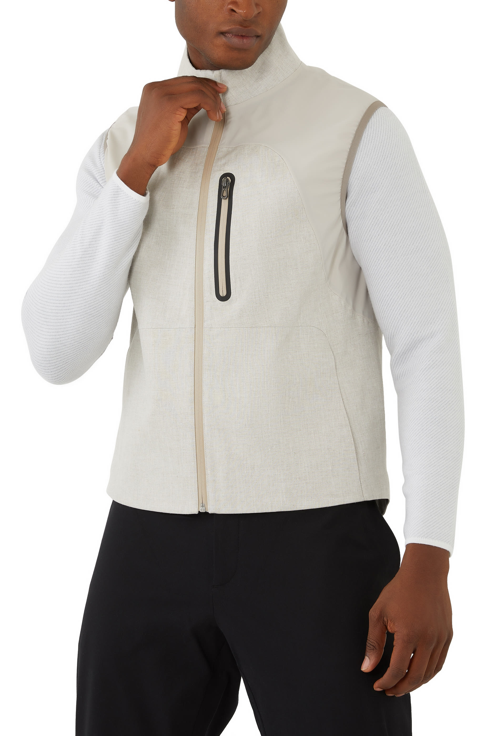 V-8 Laminated Zipped Vest