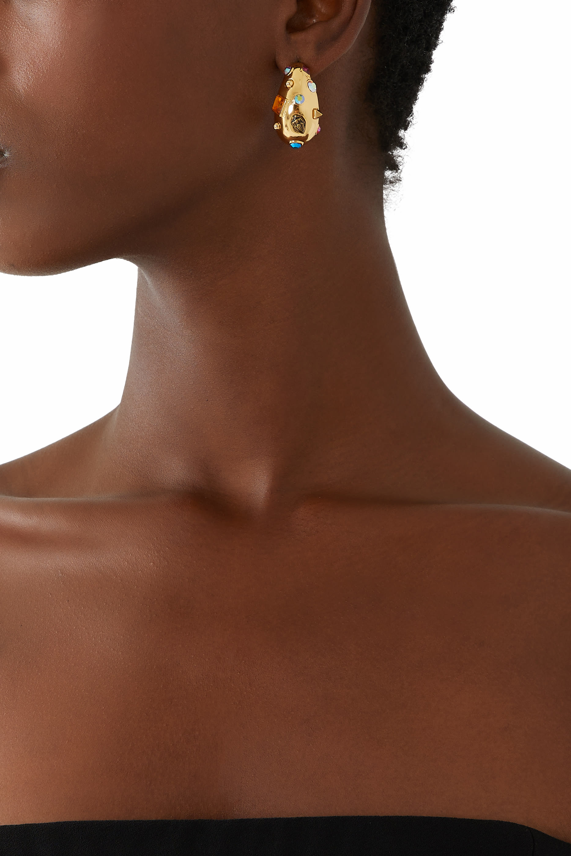 Large Crystal Mix Earrings