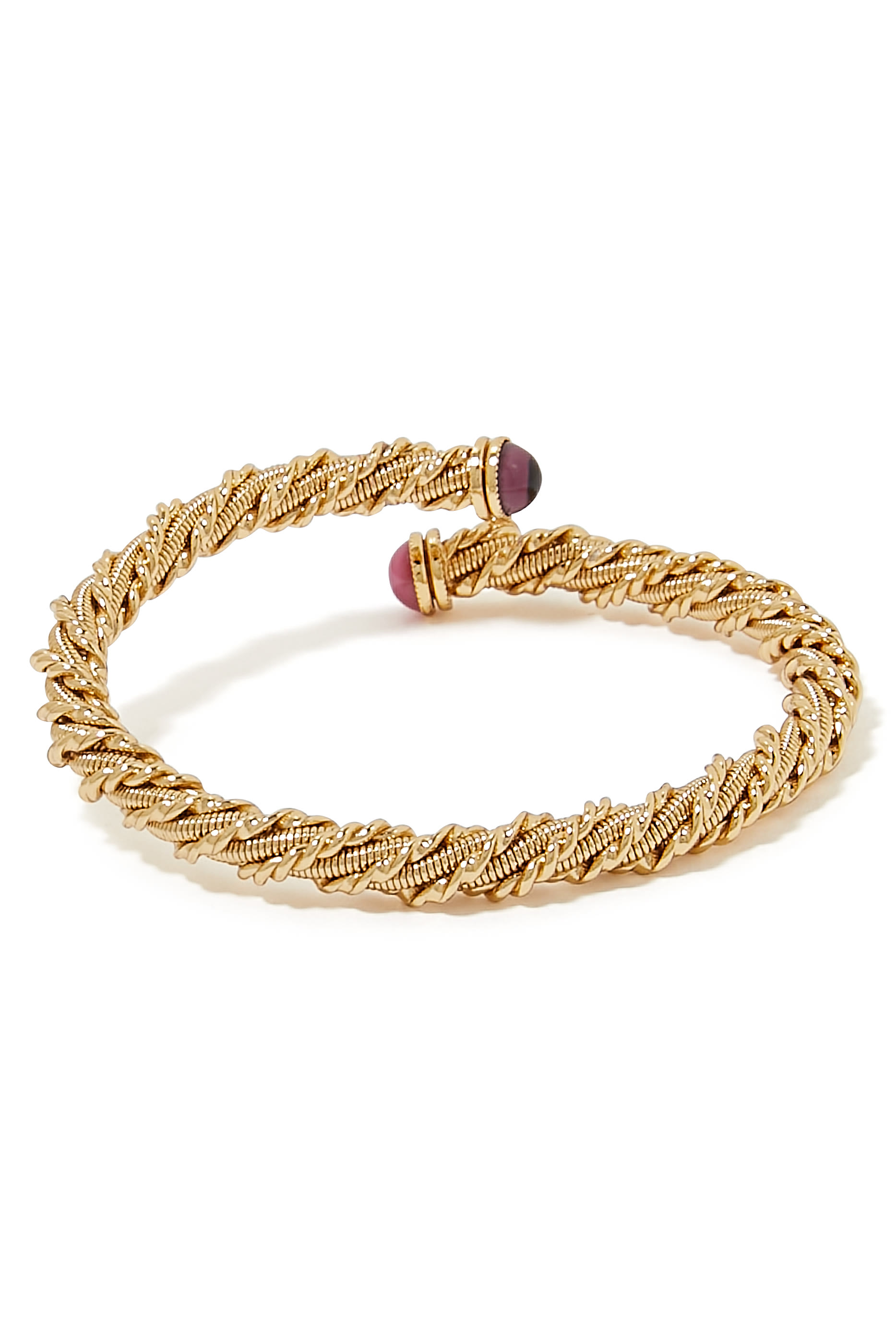Bonnie Cabochon Bracelet, Gold-Plated Brass