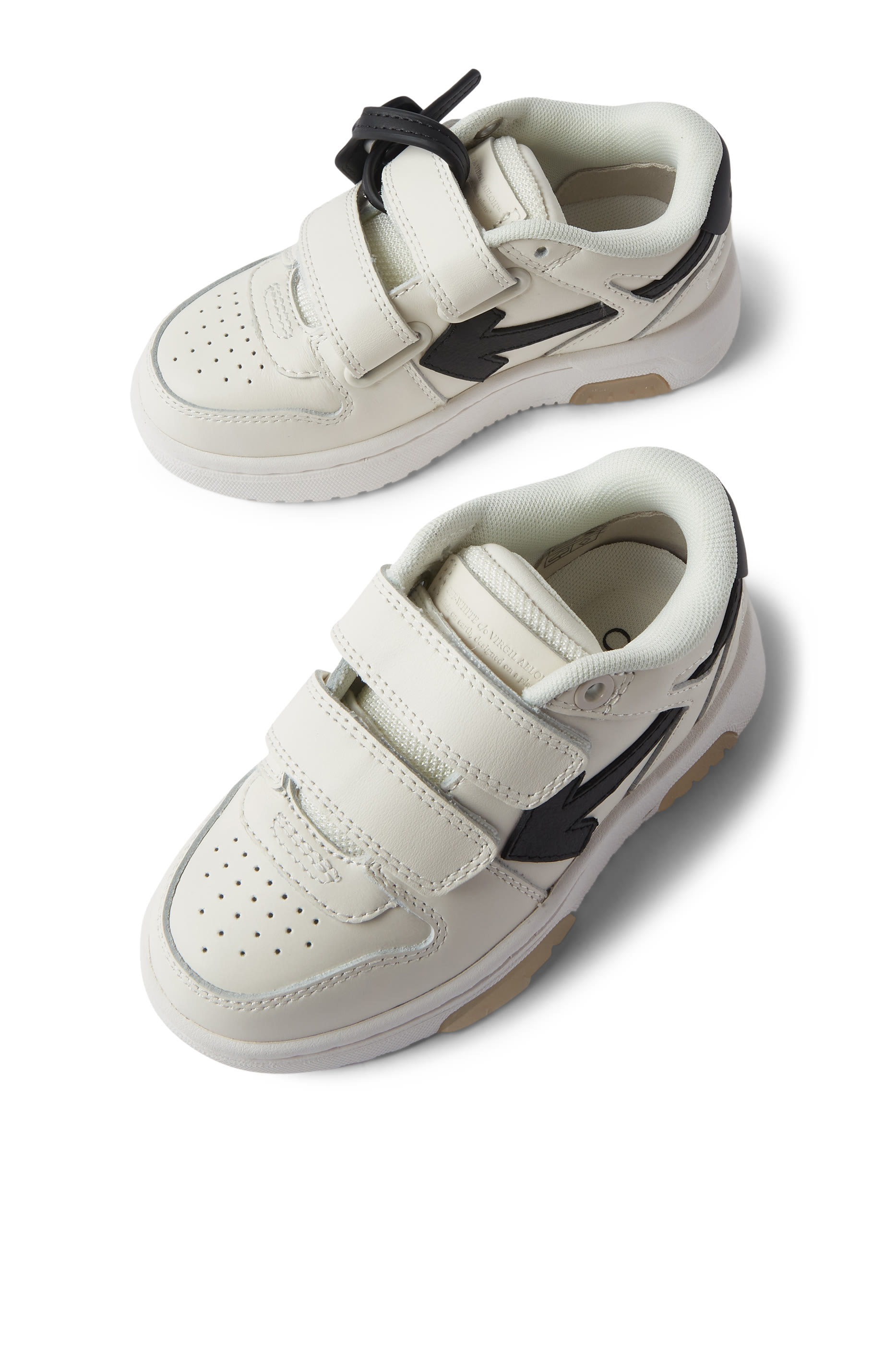 Kids Out Of Office Straps Leather Sneakers