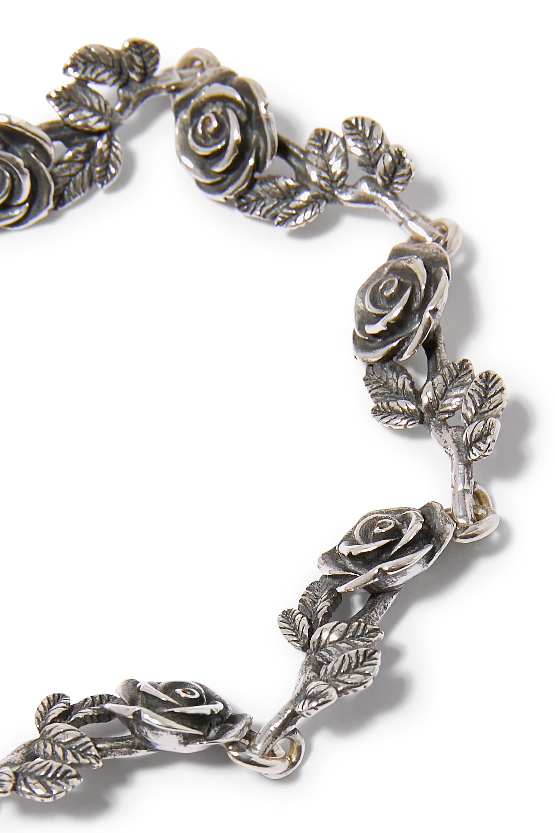 Multi Roses Bracelet, Sterling Silver